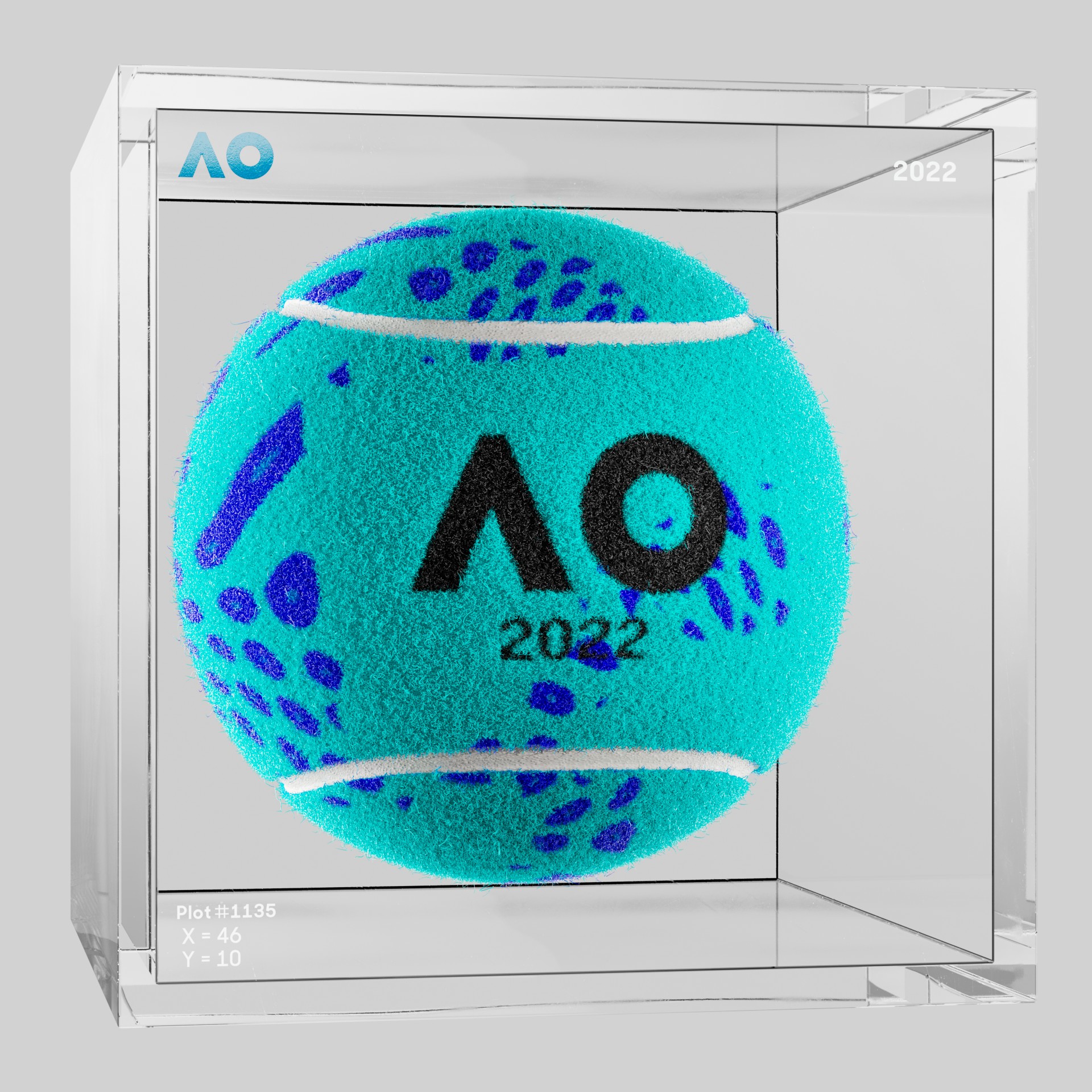 The Australian Open - The Australian Open Art Ball - AO Art Ball #3661 - NFT # 3661