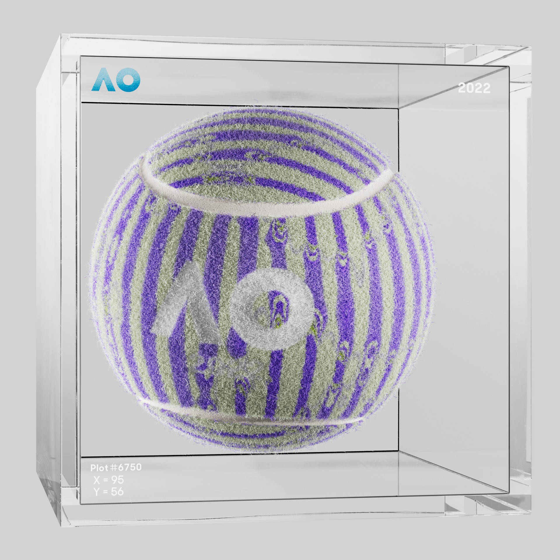 The Australian Open - The Australian Open Art Ball - AO Art Ball #3662 - NFT # 3662