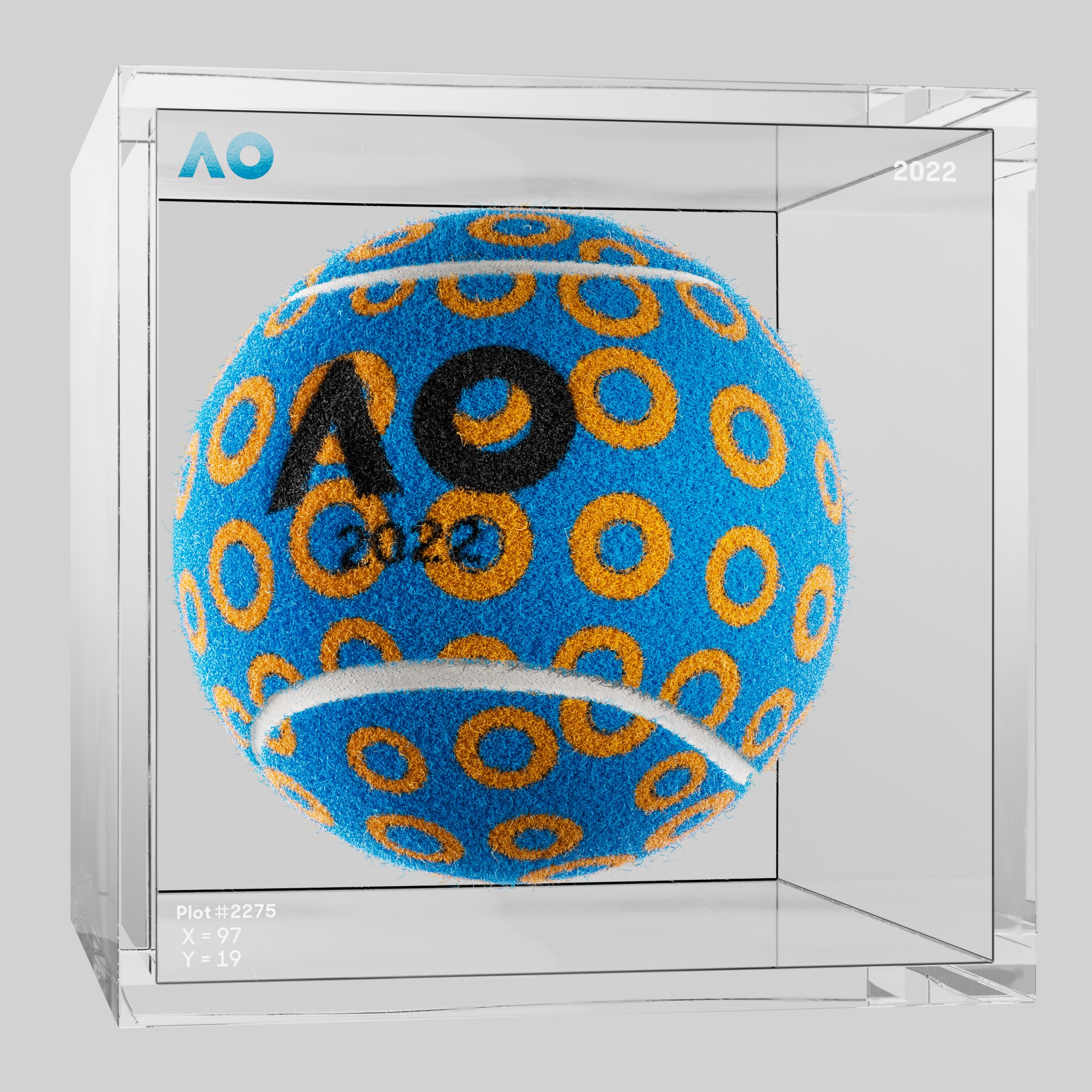 The Australian Open - The Australian Open Art Ball - AO Art Ball #3664 - NFT # 3664