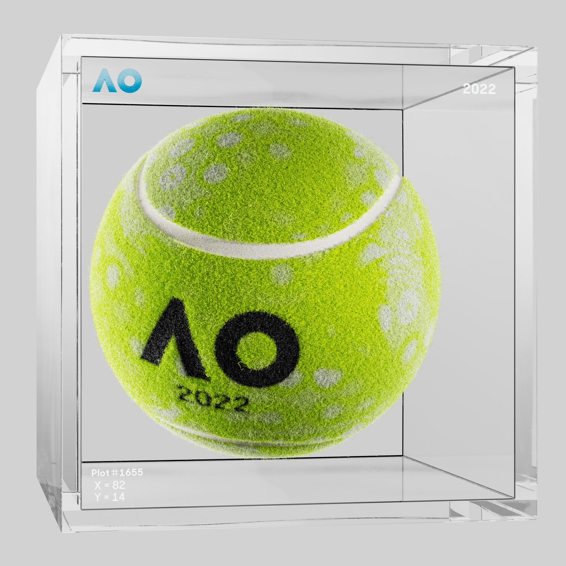 The Australian Open - The Australian Open Art Ball - AO Art Ball #3666 - NFT # 3666