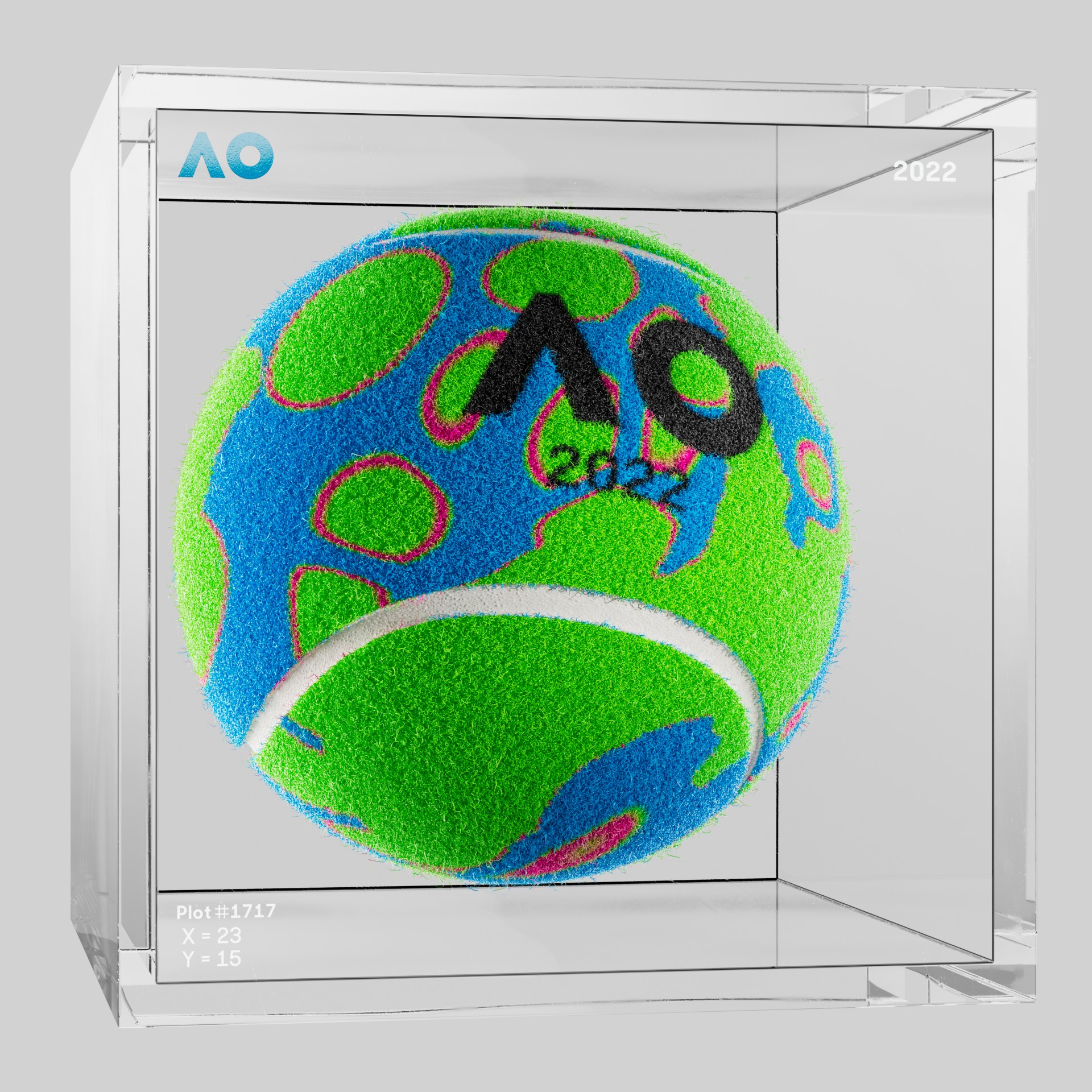 The Australian Open - The Australian Open Art Ball - AO Art Ball #3667 - NFT # 3667