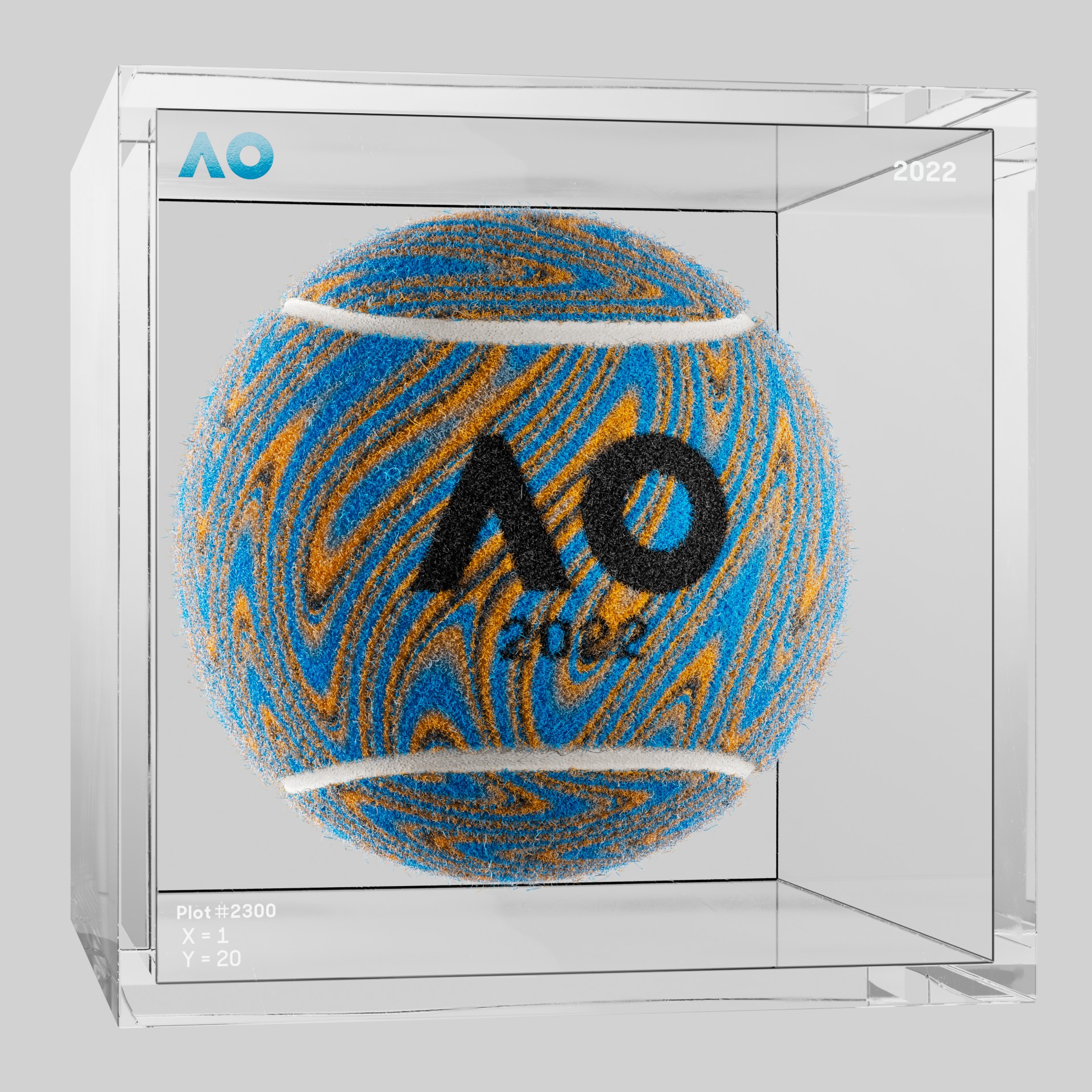 The Australian Open - The Australian Open Art Ball - AO Art Ball #367 - NFT # 367