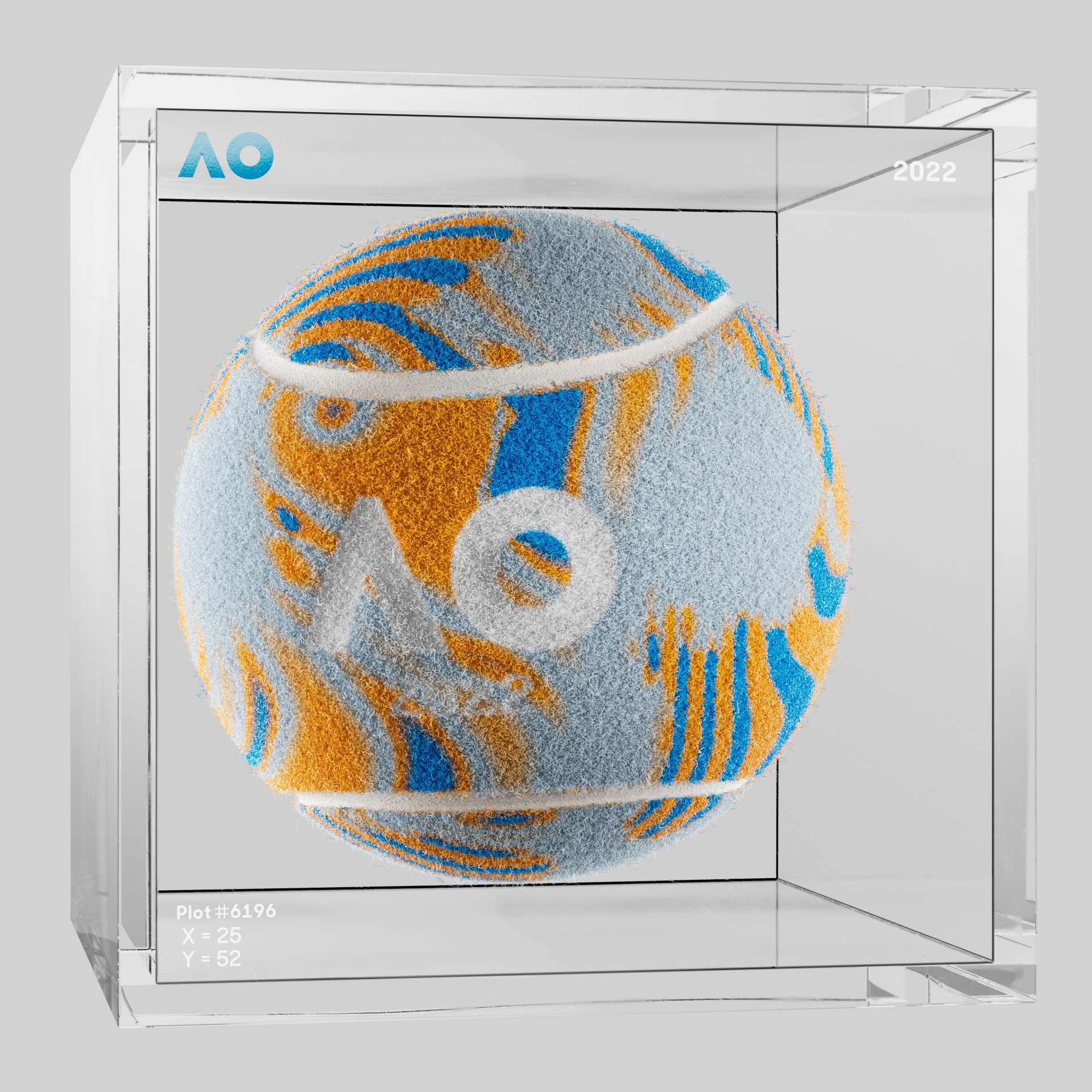 The Australian Open - The Australian Open Art Ball - AO Art Ball #3675 - NFT # 3675