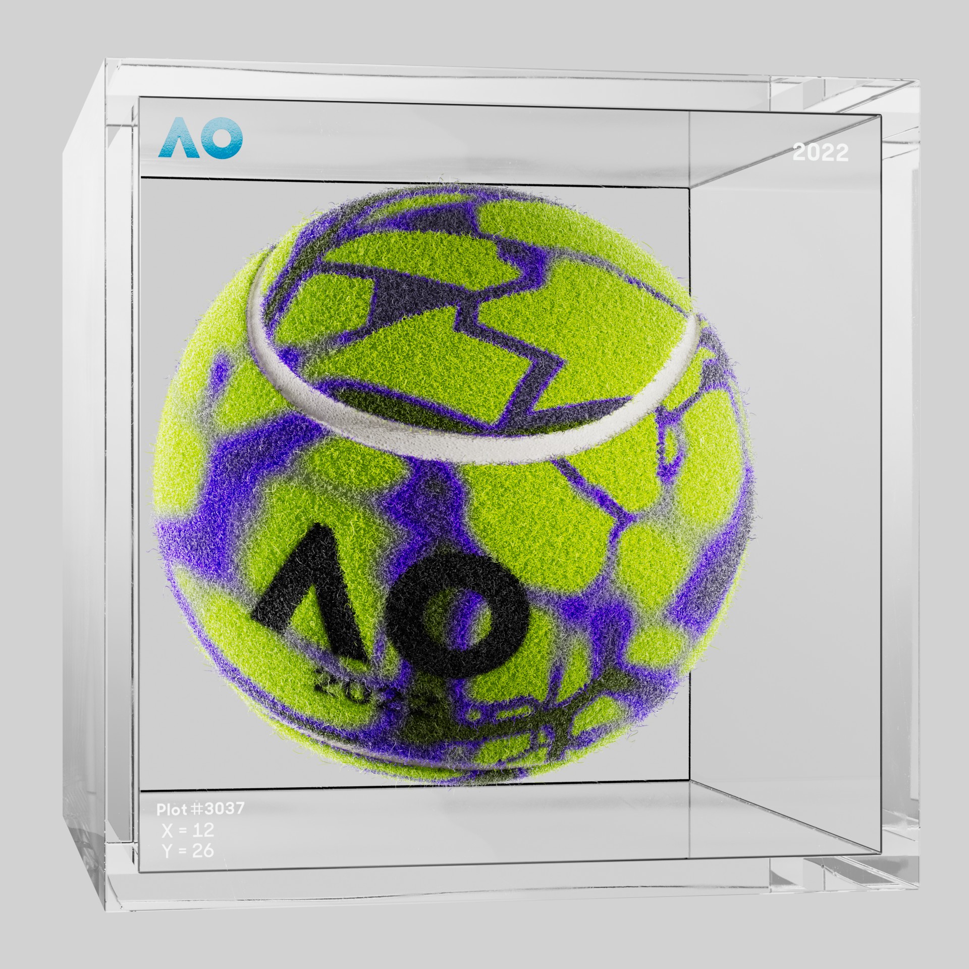 The Australian Open - The Australian Open Art Ball - AO Art Ball #368 - NFT # 368
