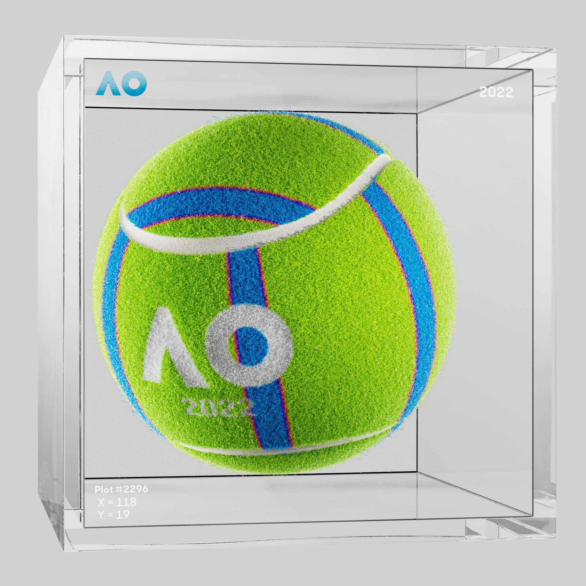The Australian Open - The Australian Open Art Ball - AO Art Ball #3681 - NFT # 3681
