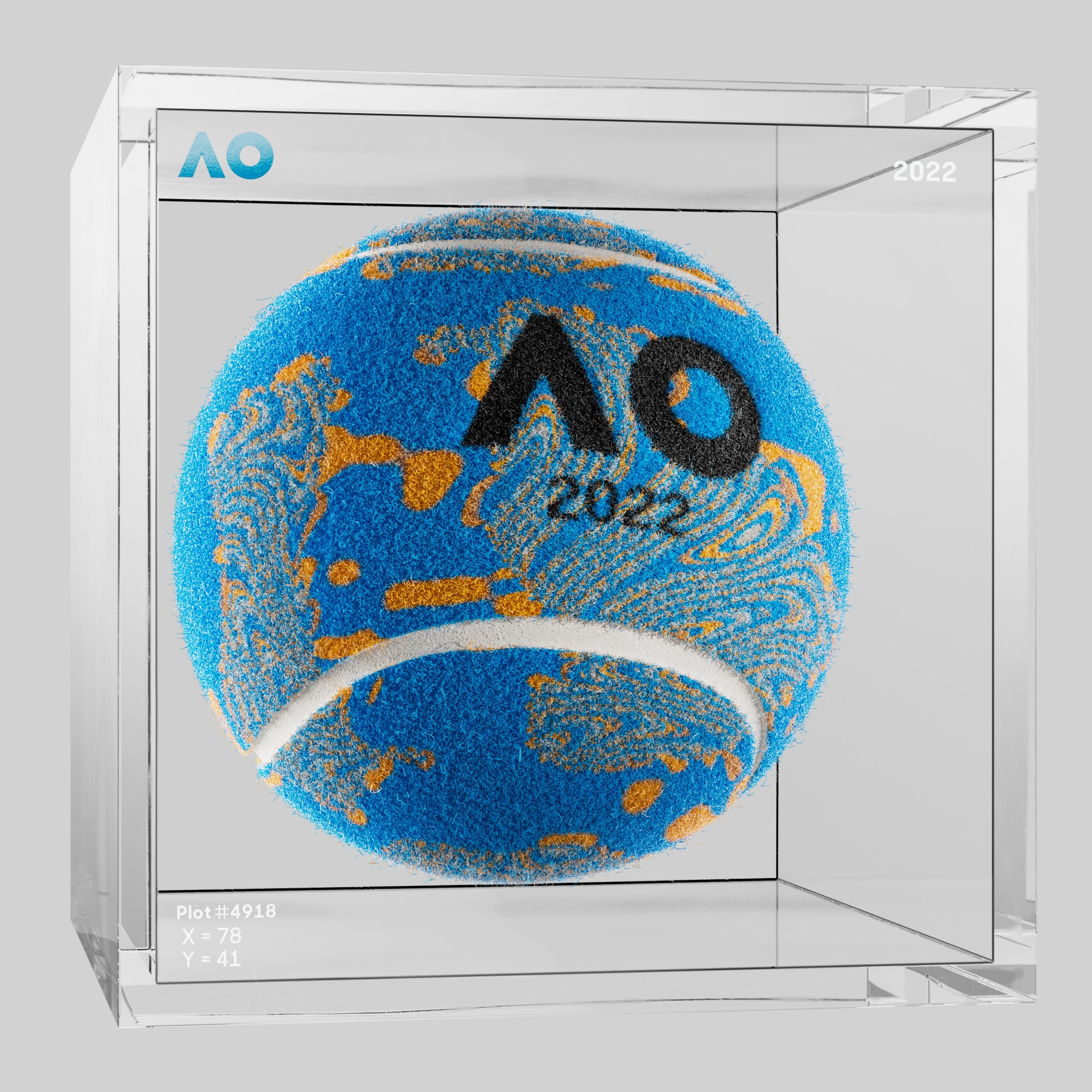 The Australian Open - The Australian Open Art Ball - AO Art Ball #3684 - NFT # 3684