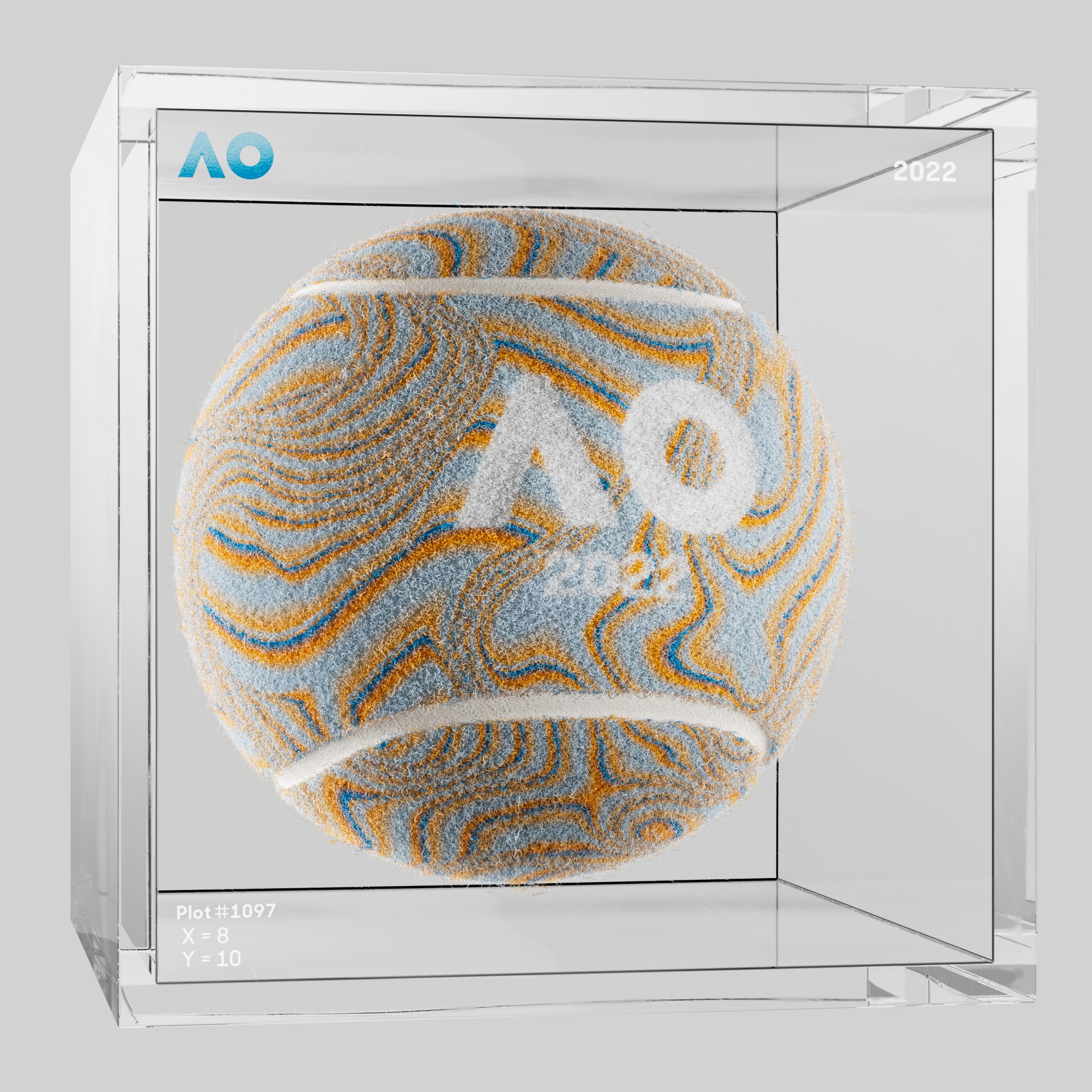 The Australian Open - The Australian Open Art Ball - AO Art Ball #3688 - NFT # 3688