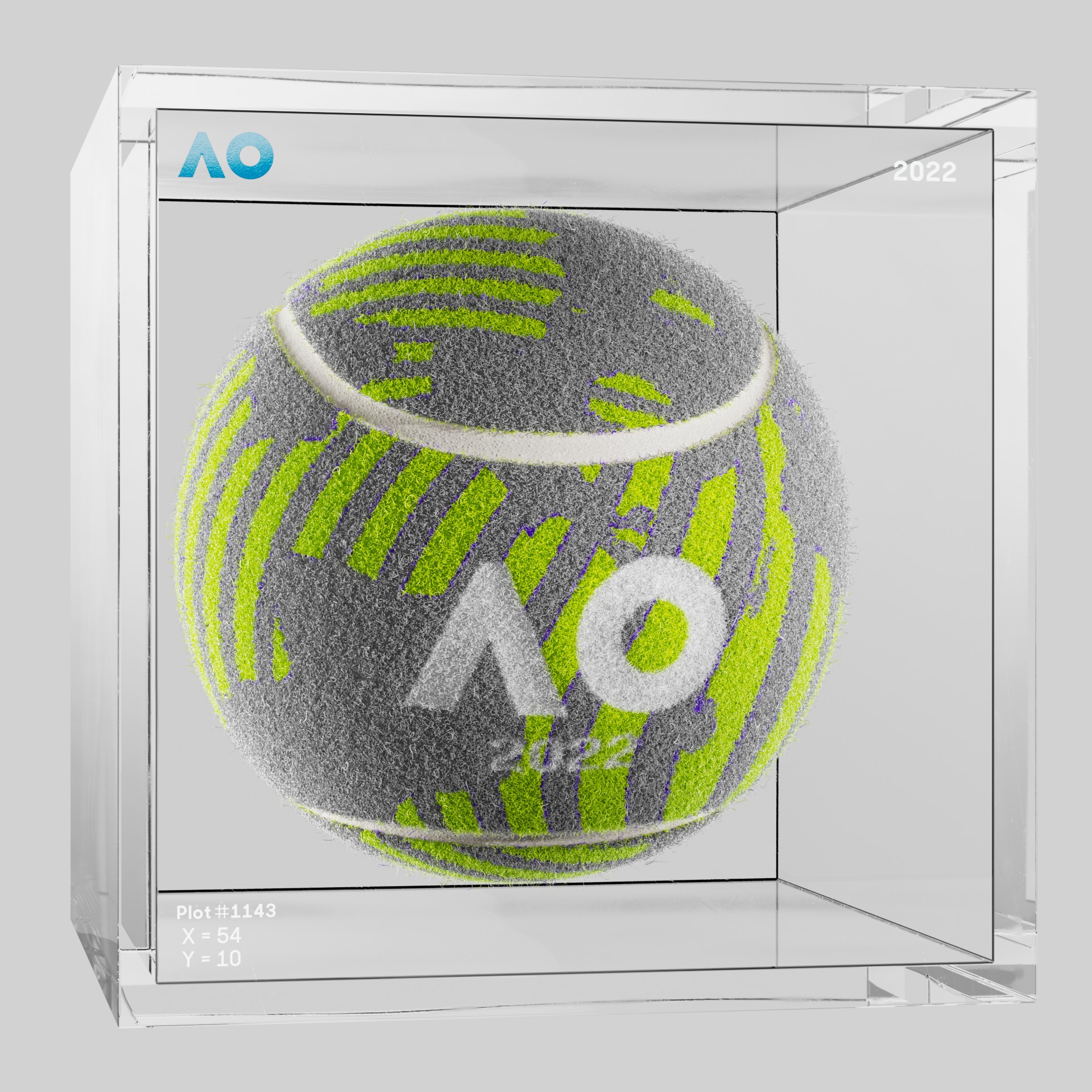 The Australian Open - The Australian Open Art Ball - AO Art Ball #369 - NFT # 369