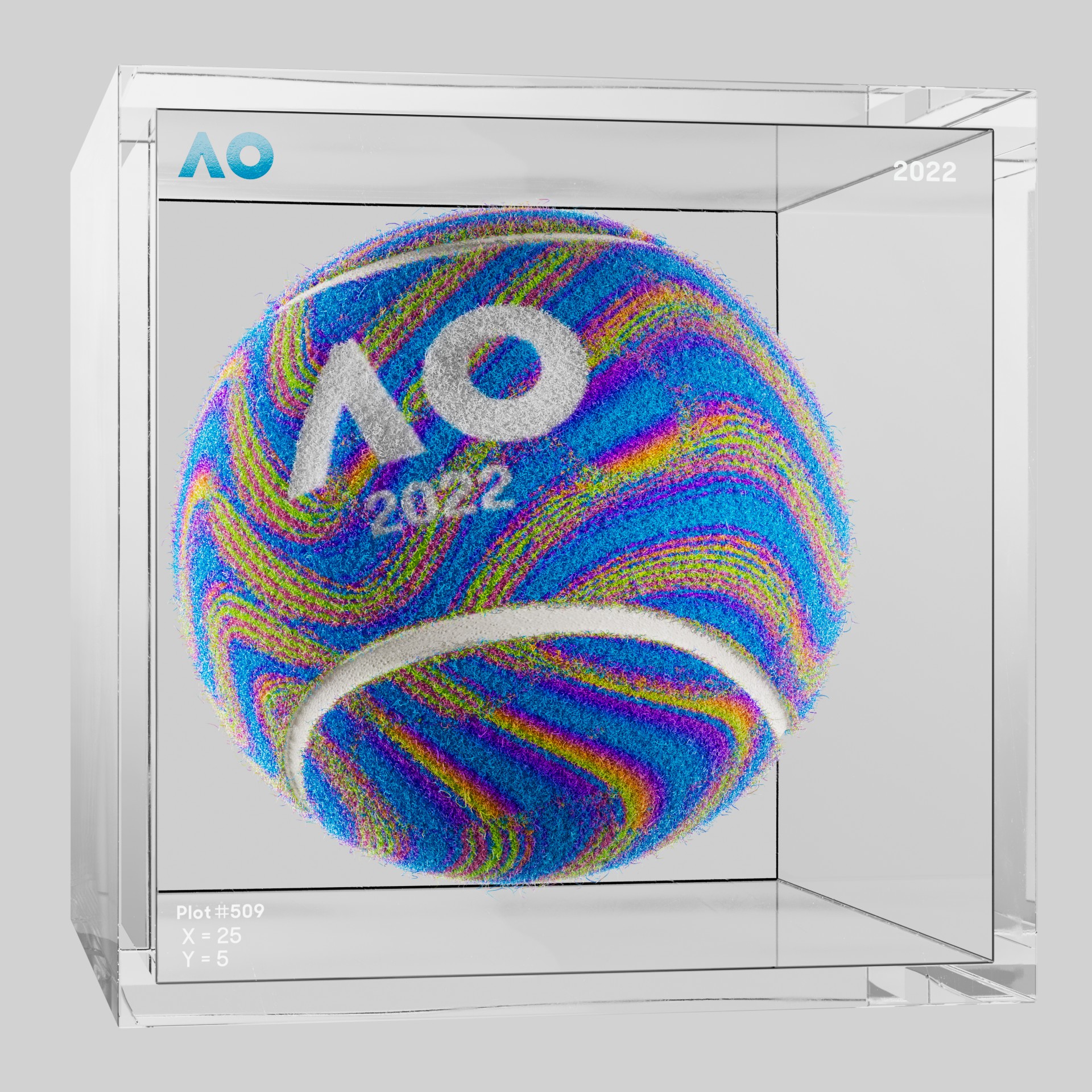 The Australian Open - The Australian Open Art Ball - AO Art Ball #3692 - NFT # 3692