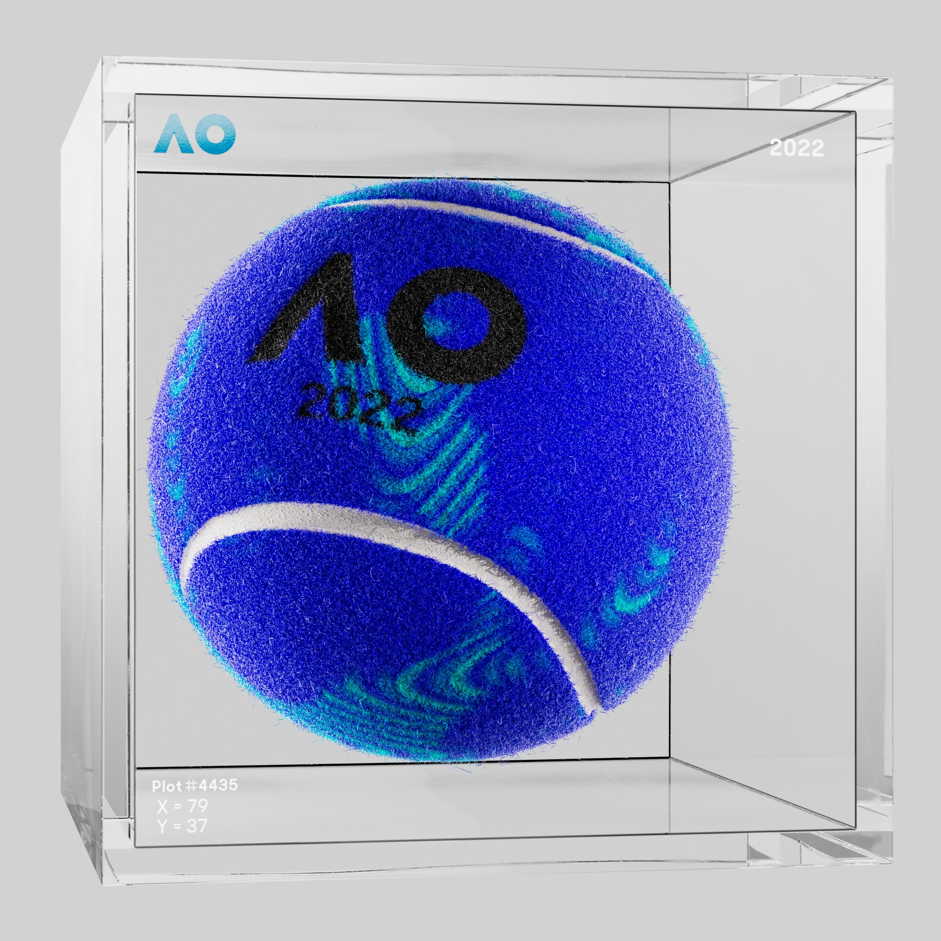 The Australian Open - The Australian Open Art Ball - AO Art Ball #3693 - NFT # 3693