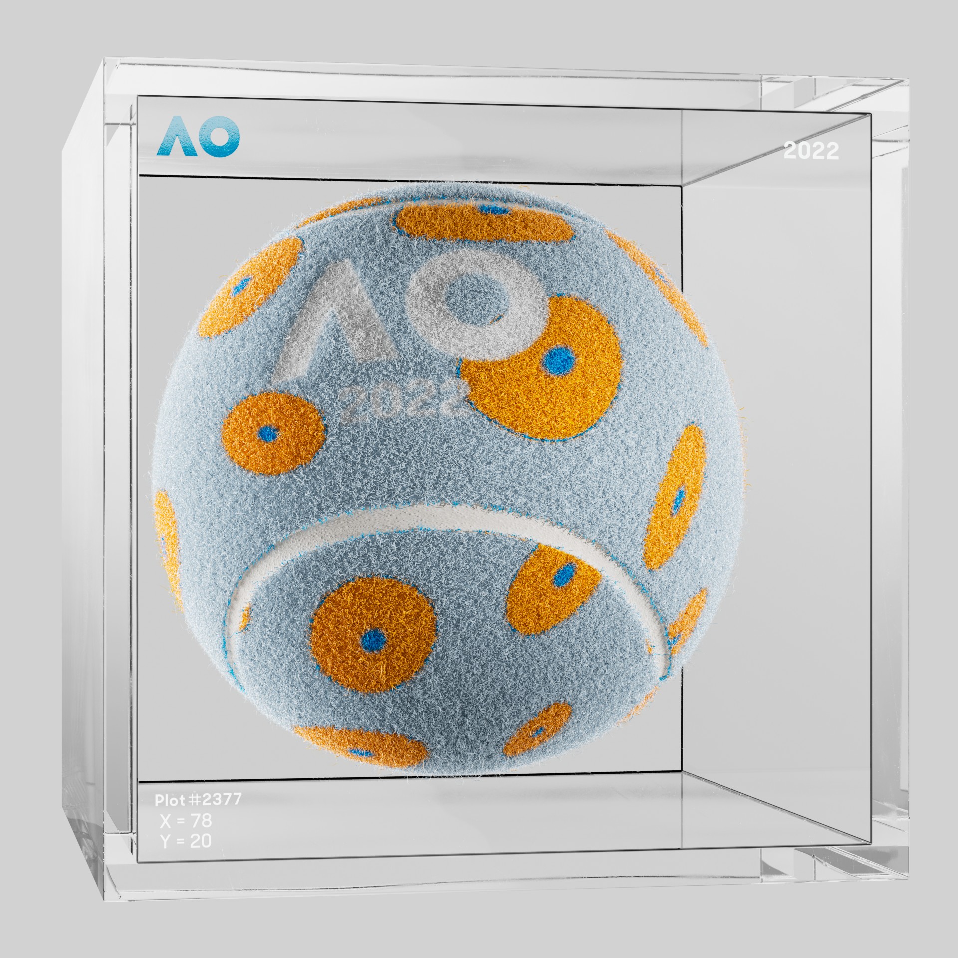 The Australian Open - The Australian Open Art Ball - AO Art Ball #3697 - NFT # 3697