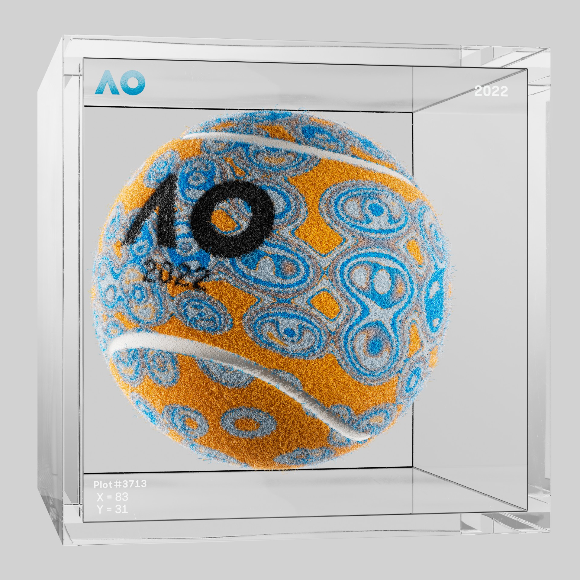 The Australian Open - The Australian Open Art Ball - AO Art Ball #37 - NFT # 37