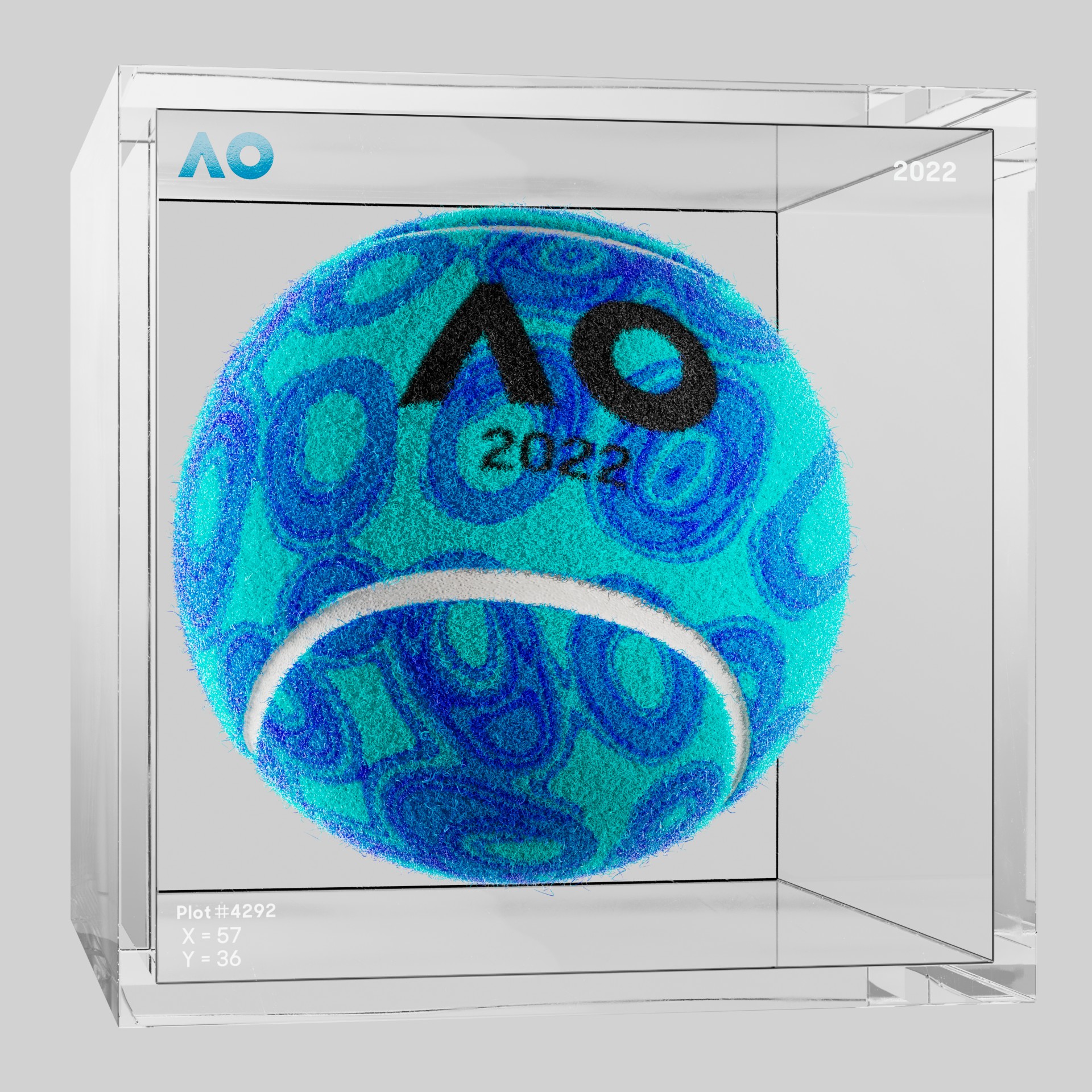 The Australian Open - The Australian Open Art Ball - AO Art Ball #370 - NFT # 370