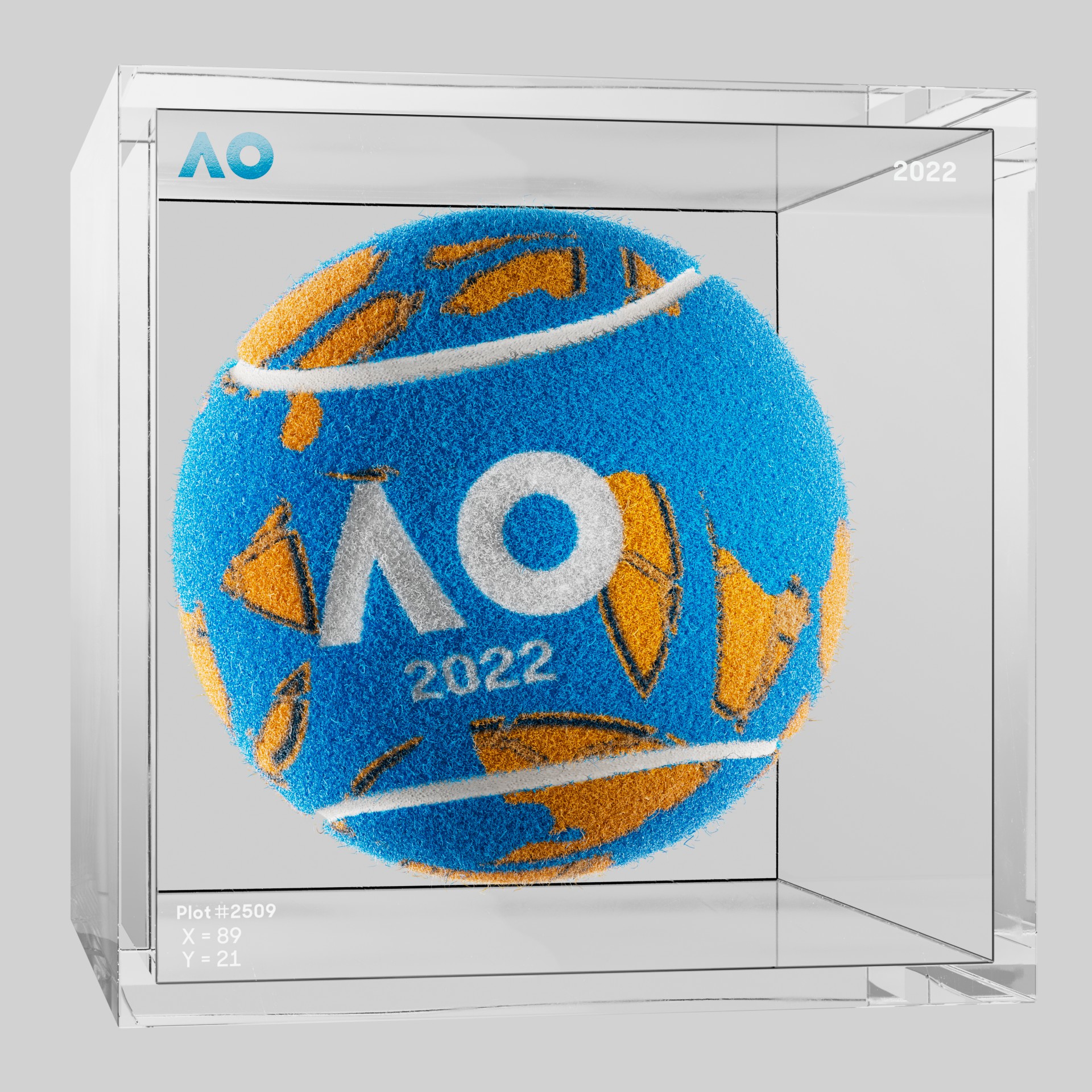 The Australian Open - The Australian Open Art Ball - AO Art Ball #3700 - NFT # 3700
