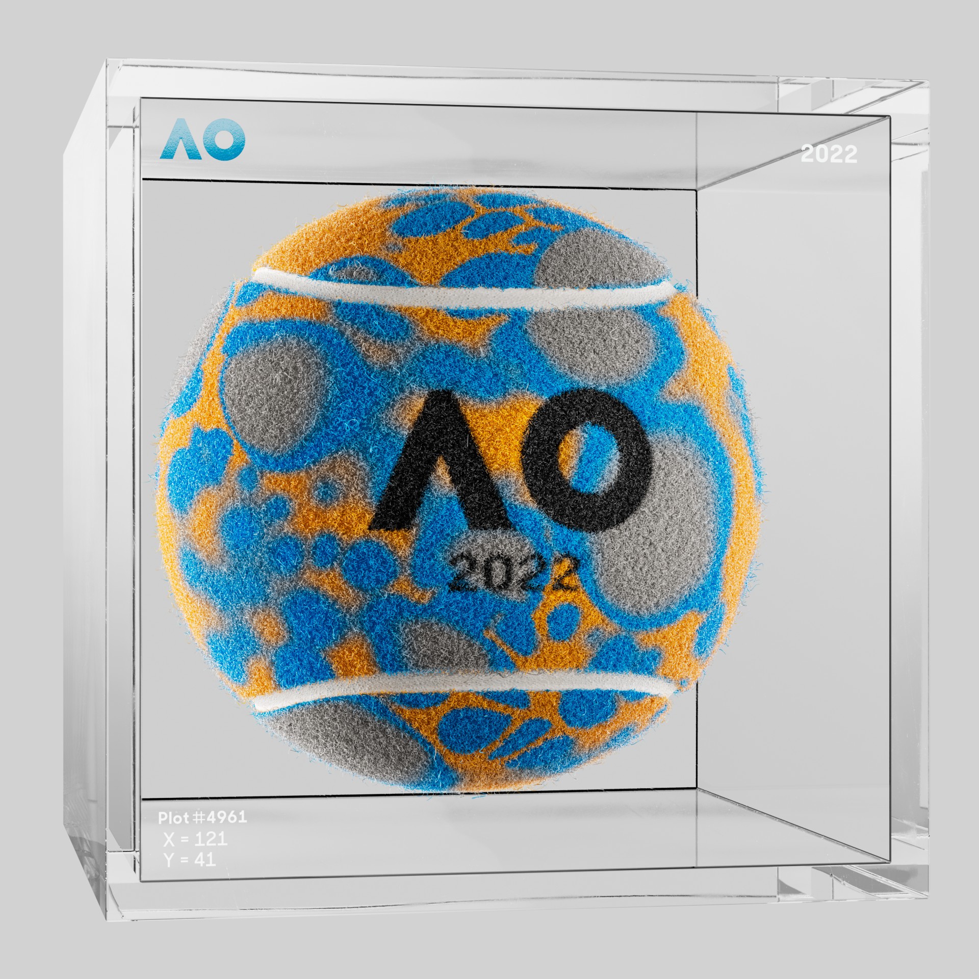 The Australian Open - The Australian Open Art Ball - AO Art Ball #3704 - NFT # 3704