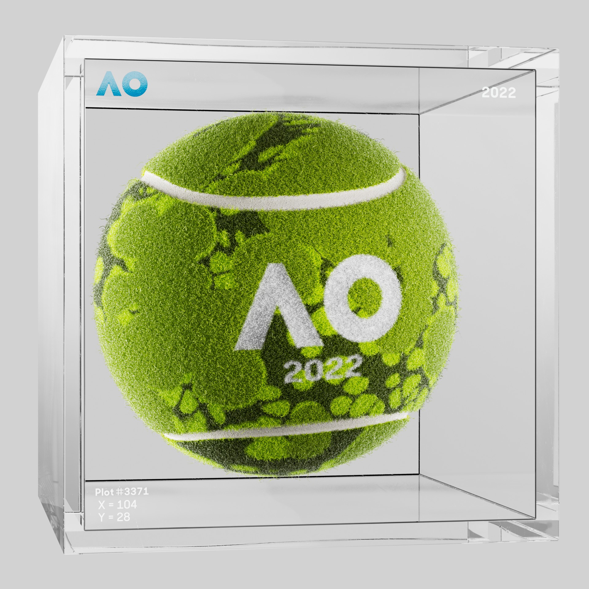 The Australian Open - The Australian Open Art Ball - AO Art Ball #3707 - NFT # 3707