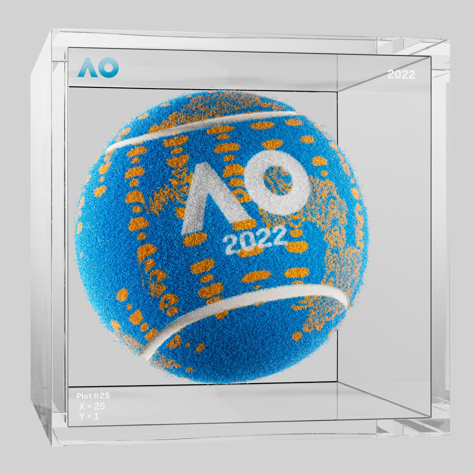 The Australian Open - The Australian Open Art Ball - AO Art Ball #371 - NFT # 371