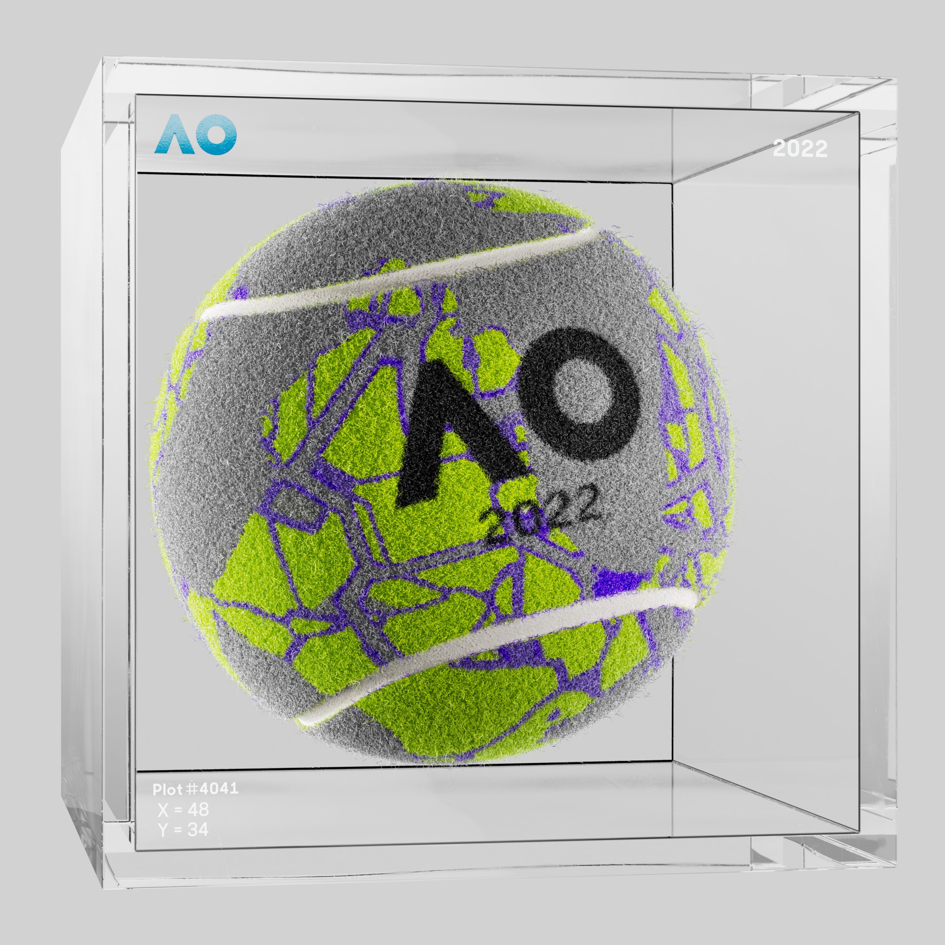 The Australian Open - The Australian Open Art Ball - AO Art Ball #3711 - NFT # 3711