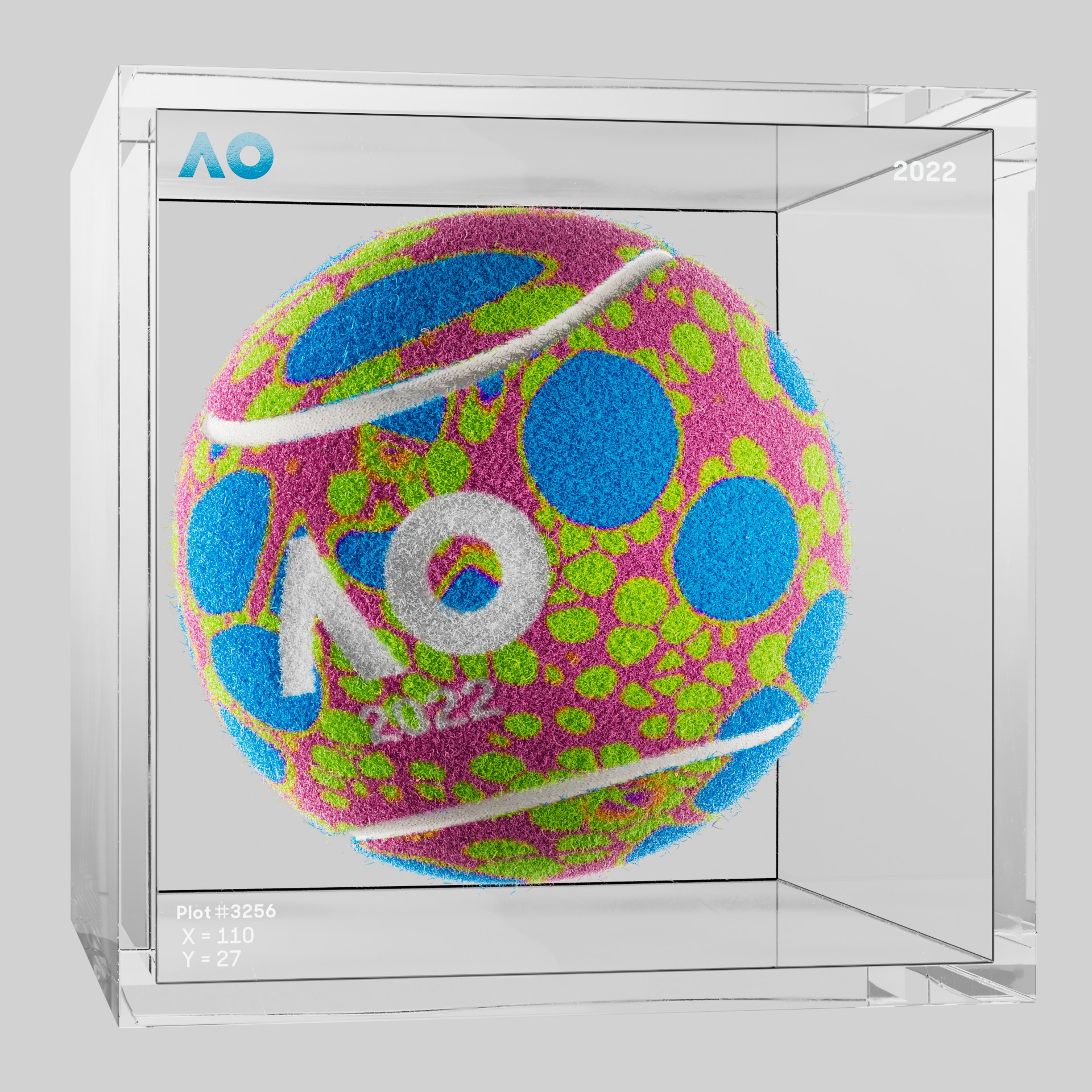 The Australian Open - The Australian Open Art Ball - AO Art Ball #3712 - NFT # 3712