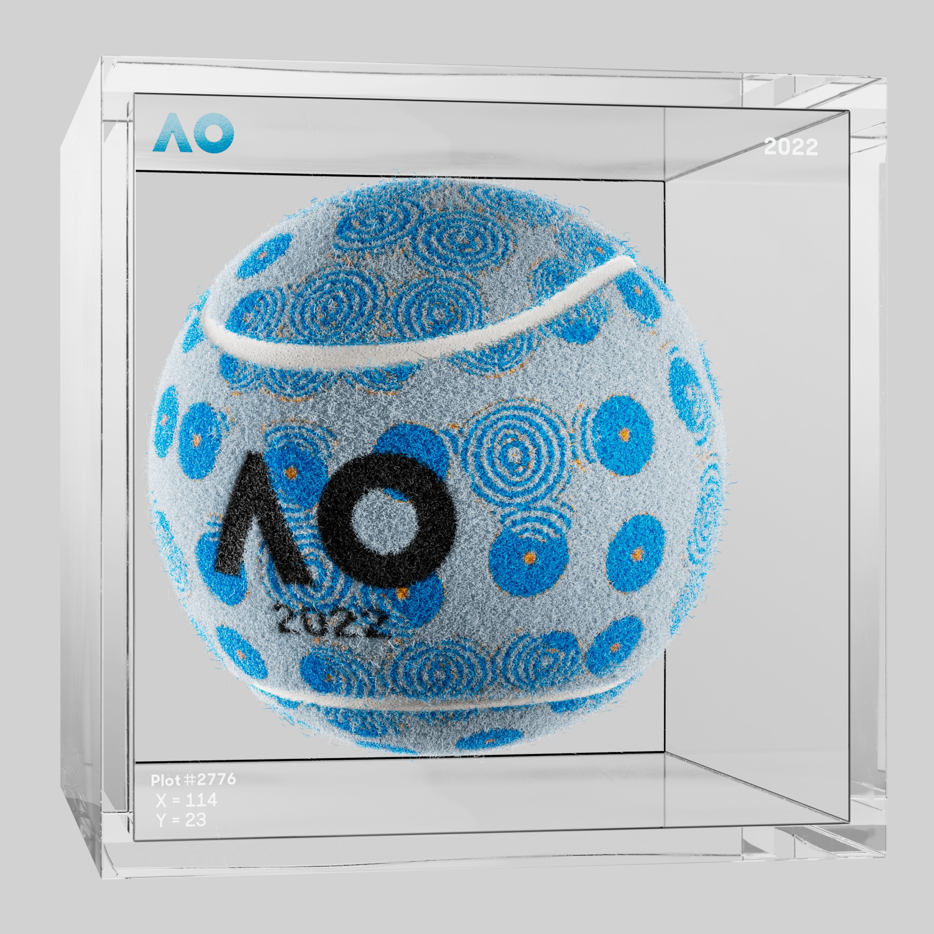The Australian Open - The Australian Open Art Ball - AO Art Ball #3714 - NFT # 3714