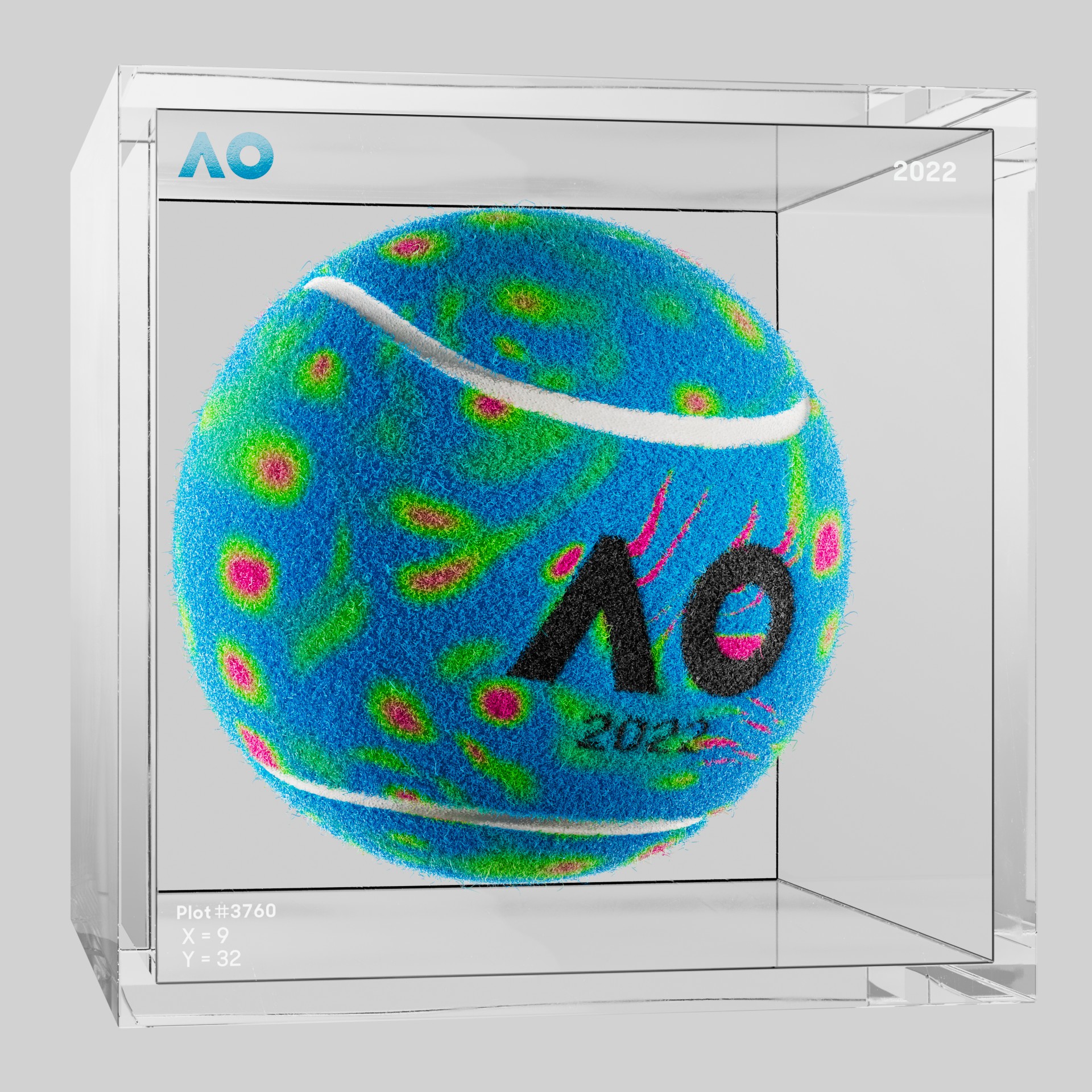 The Australian Open - The Australian Open Art Ball - AO Art Ball #3717 - NFT # 3717