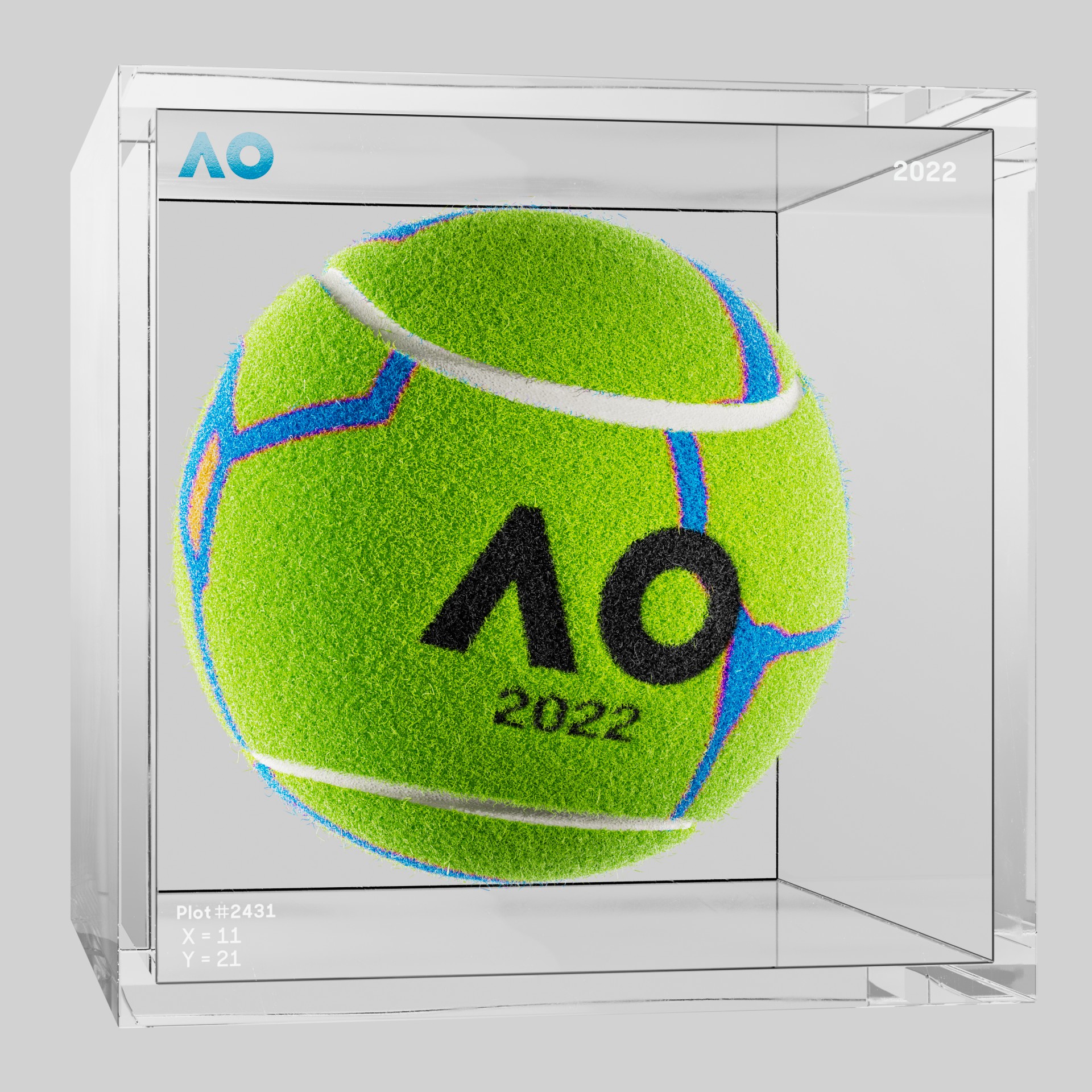 The Australian Open - The Australian Open Art Ball - AO Art Ball #372 - NFT # 372