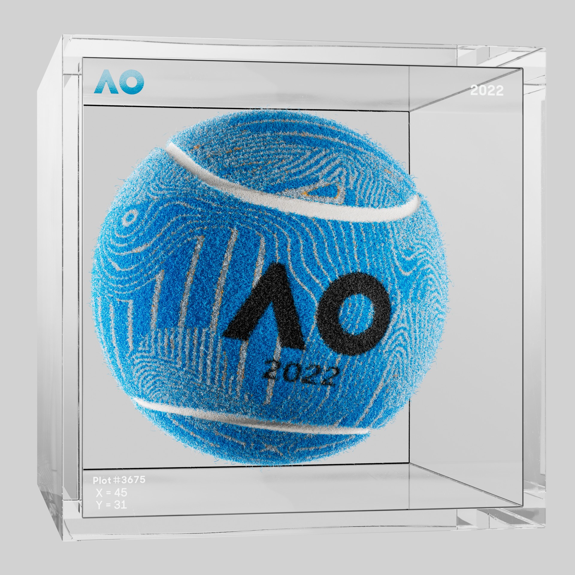 The Australian Open - The Australian Open Art Ball - AO Art Ball #3720 - NFT # 3720
