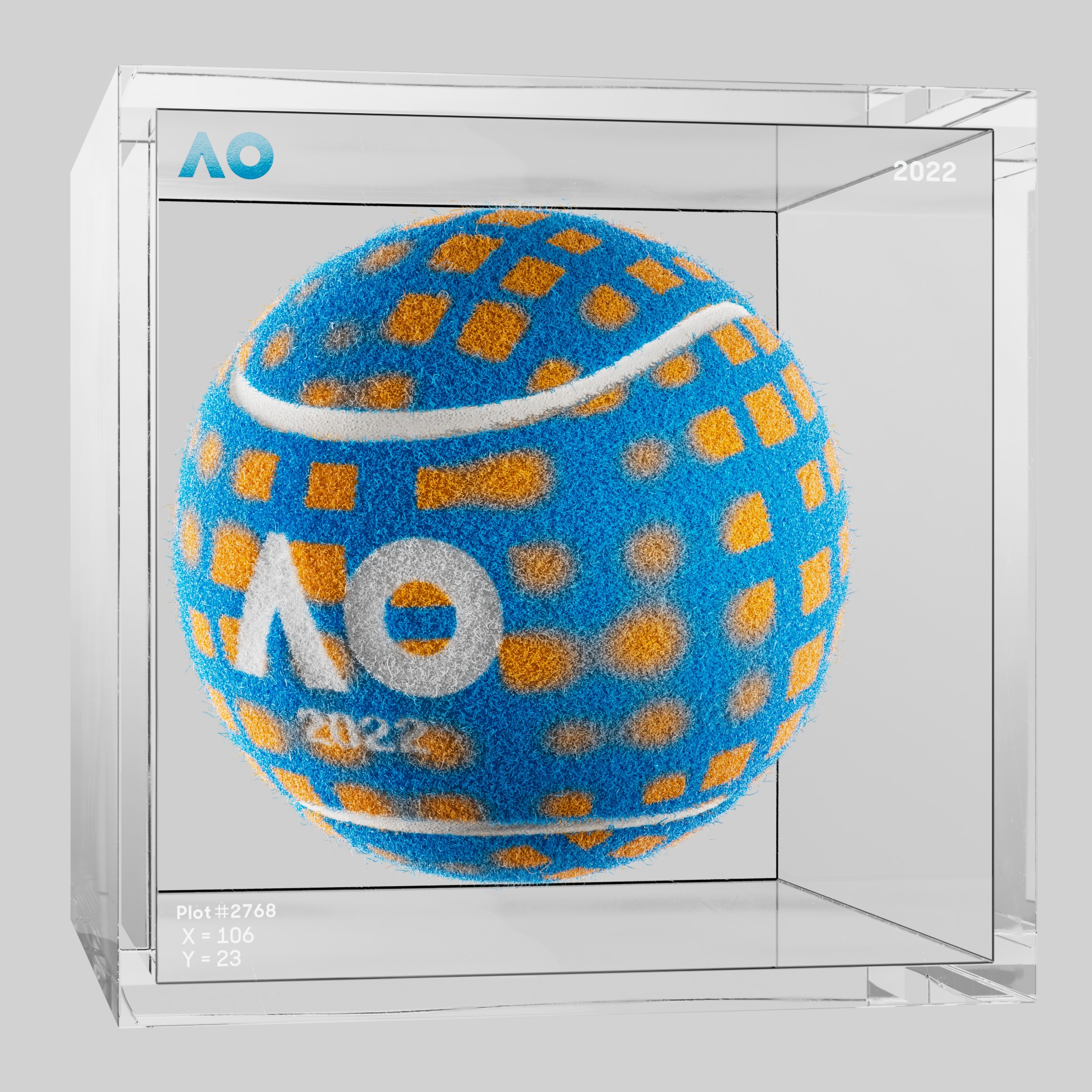 The Australian Open - The Australian Open Art Ball - AO Art Ball #3721 - NFT # 3721