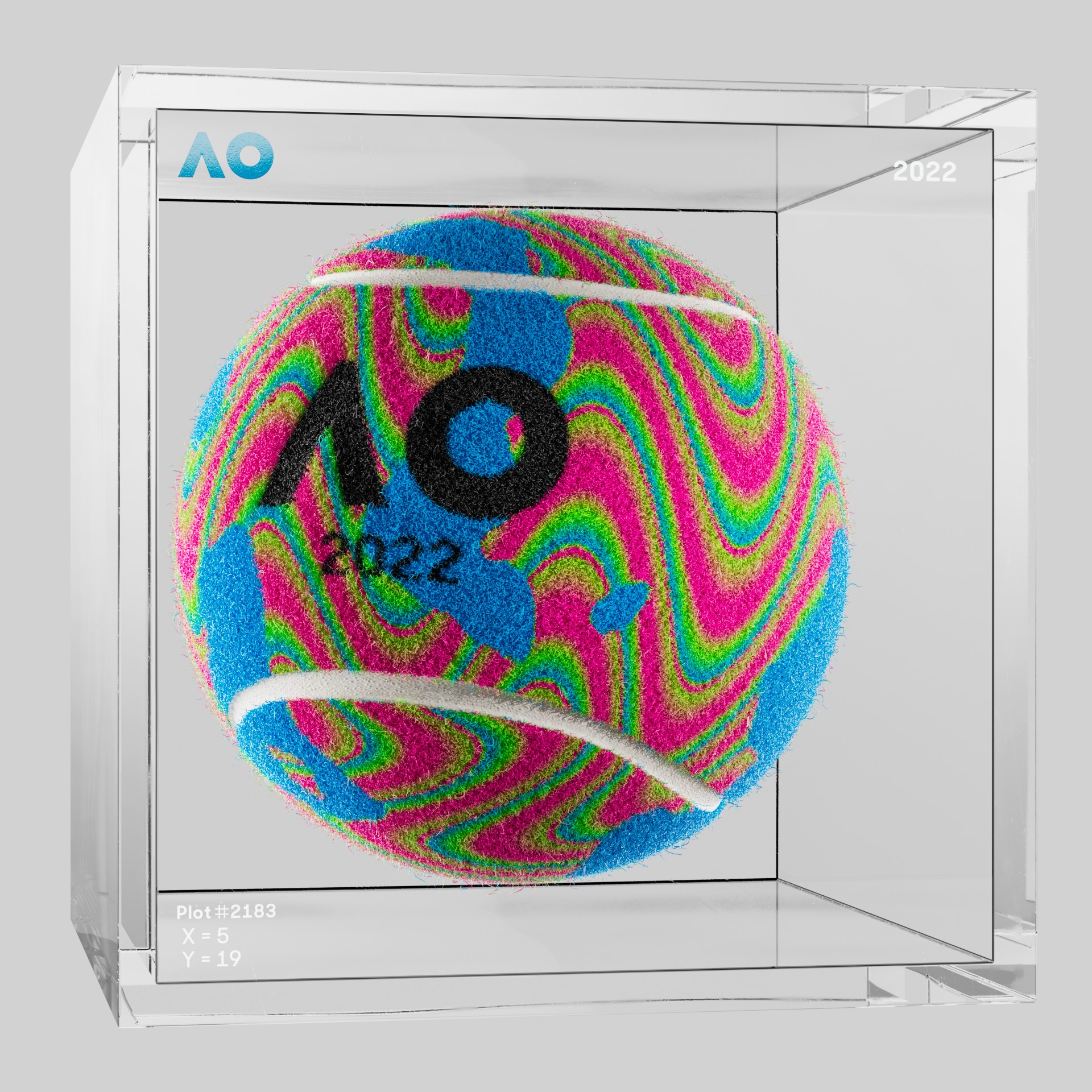 The Australian Open - The Australian Open Art Ball - AO Art Ball #3725 - NFT # 3725