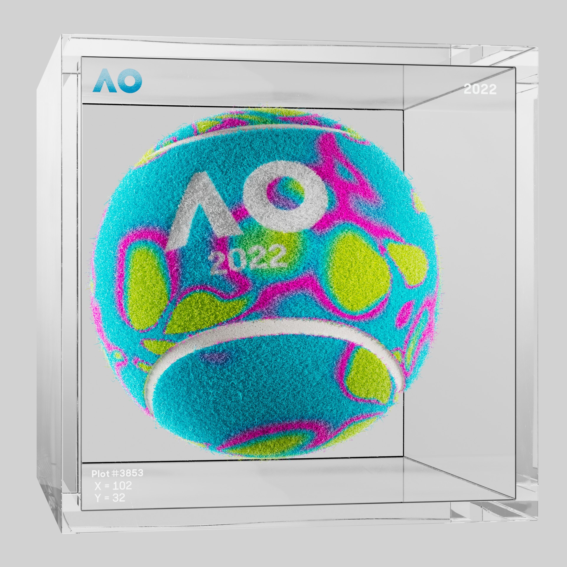 The Australian Open - The Australian Open Art Ball - AO Art Ball #373 - NFT # 373
