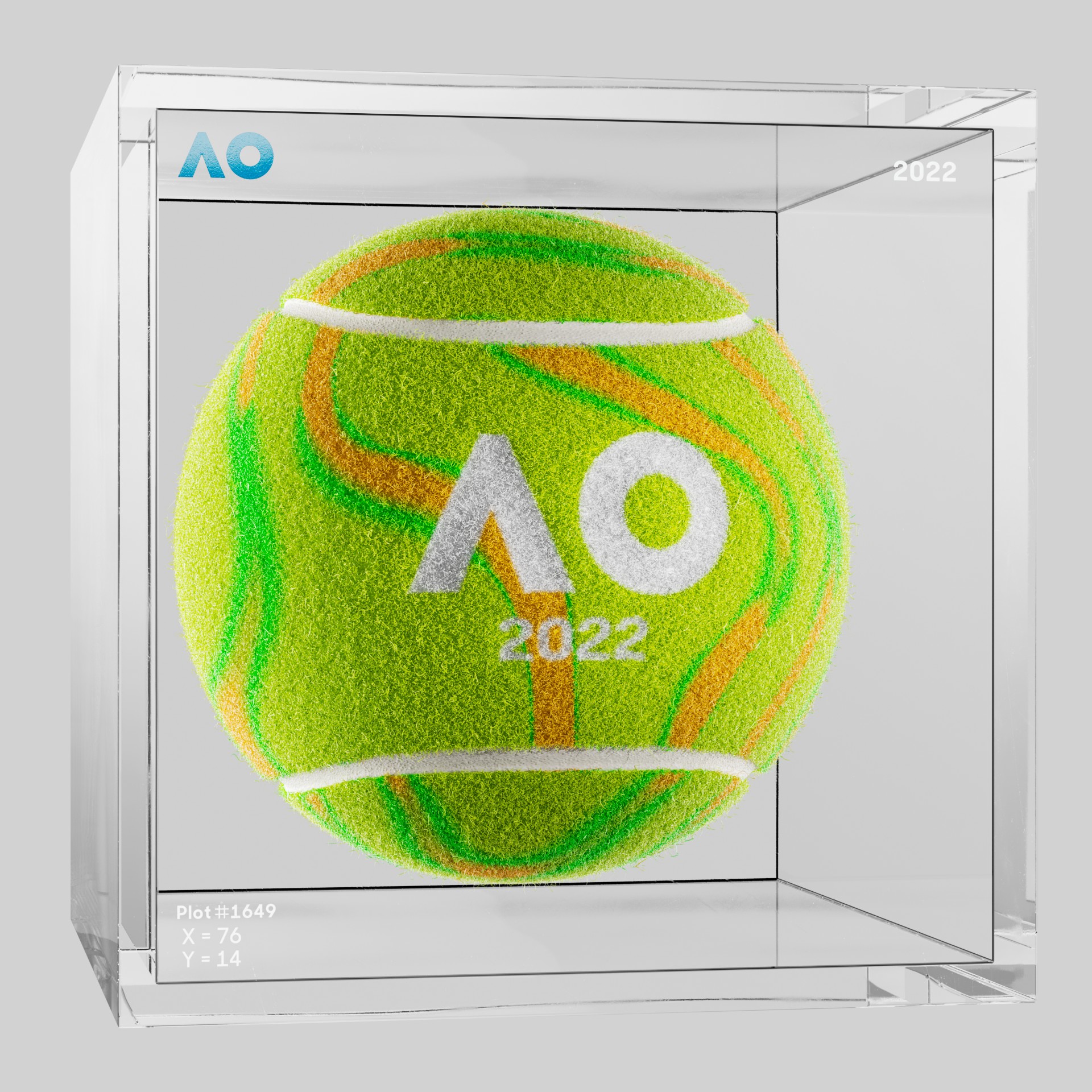 The Australian Open - The Australian Open Art Ball - AO Art Ball #3733 - NFT # 3733