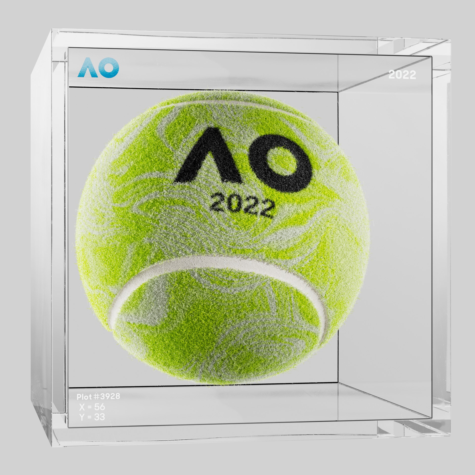 The Australian Open - The Australian Open Art Ball - AO Art Ball #3735 - NFT # 3735