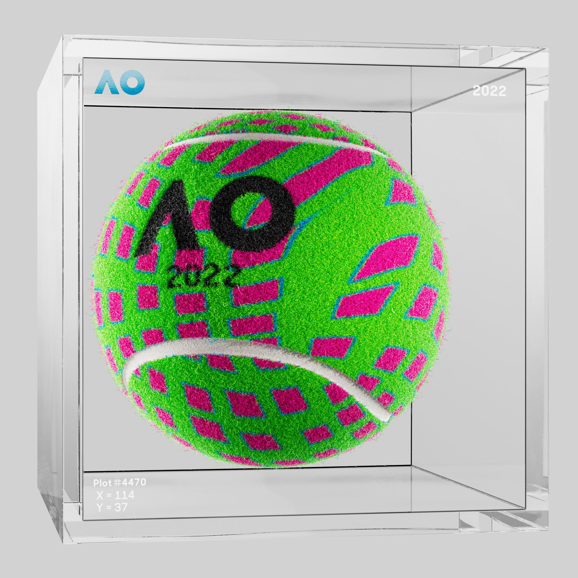 The Australian Open - The Australian Open Art Ball - AO Art Ball #3738 - NFT # 3738