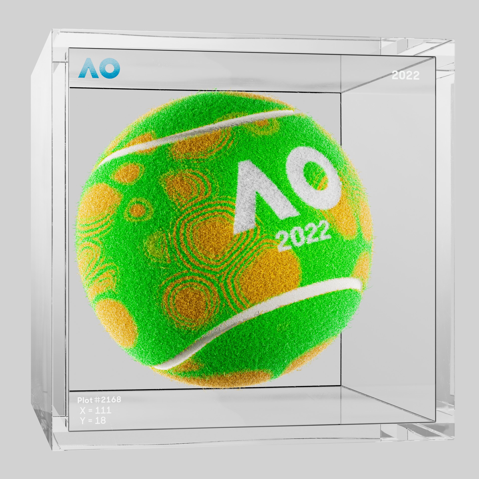 The Australian Open - The Australian Open Art Ball - AO Art Ball #3741 - NFT # 3741