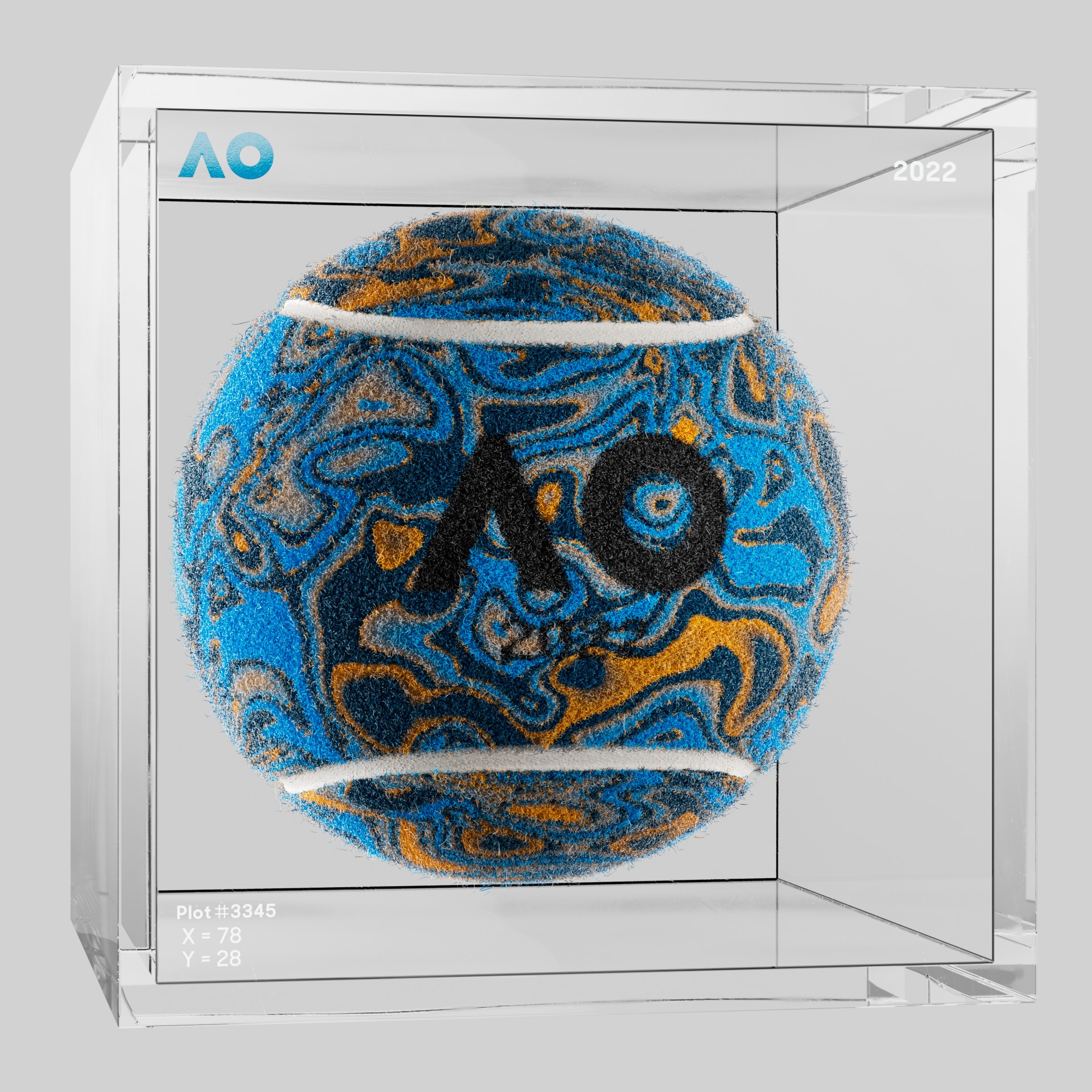 The Australian Open - The Australian Open Art Ball - AO Art Ball #3746 - NFT # 3746