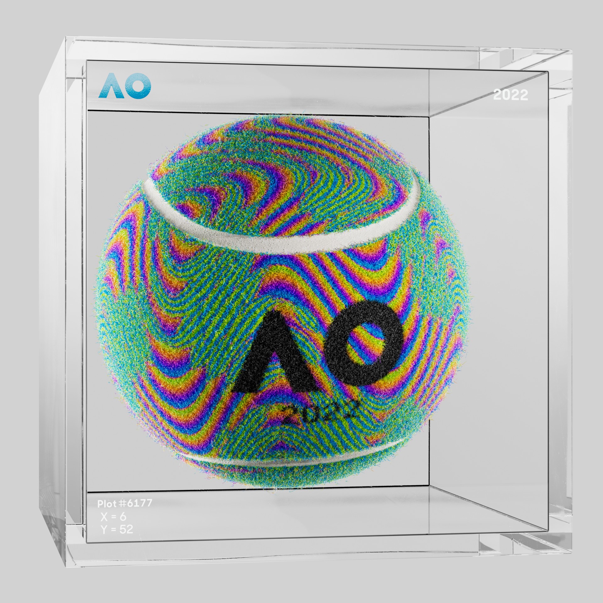 The Australian Open - The Australian Open Art Ball - AO Art Ball #3747 - NFT # 3747