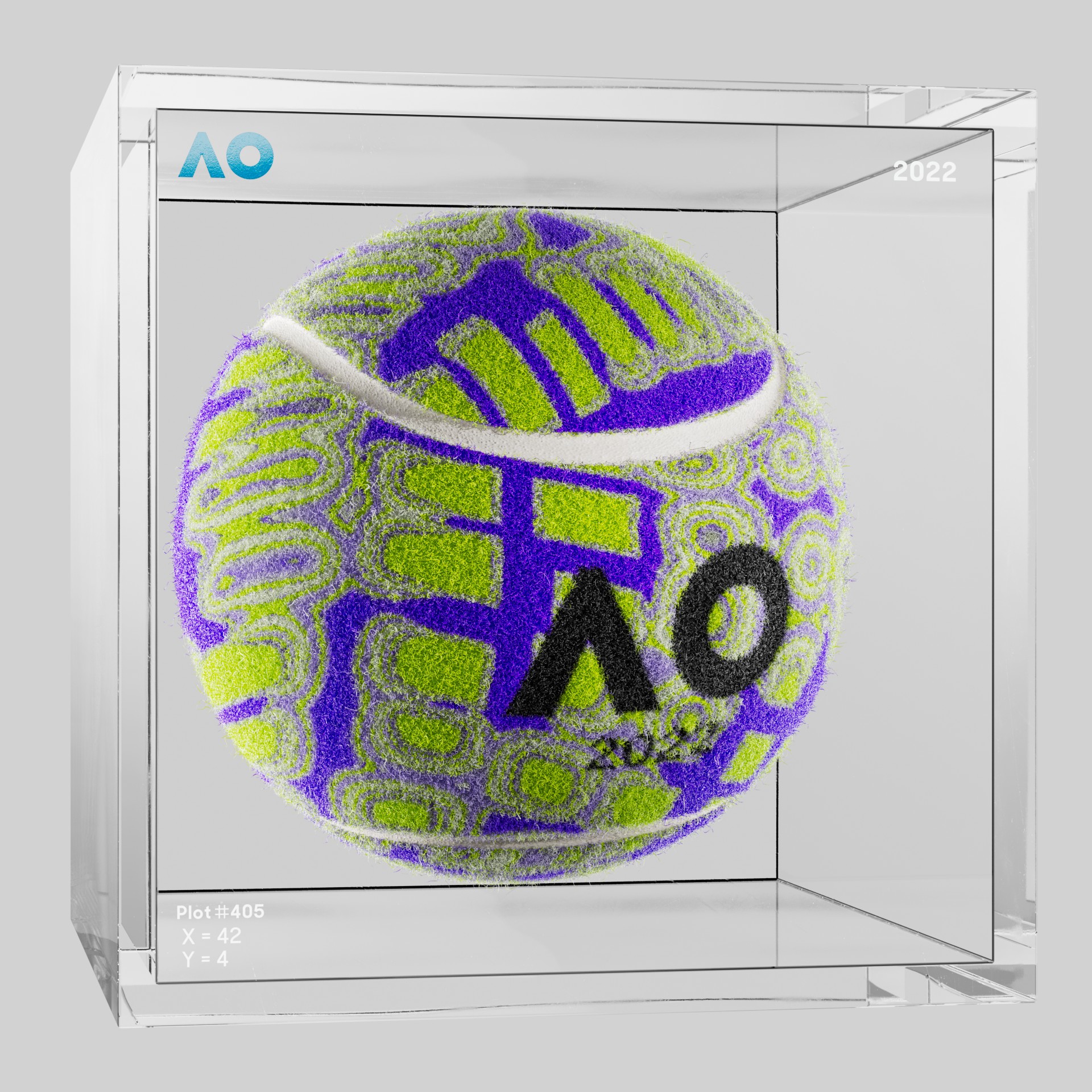 The Australian Open - The Australian Open Art Ball - AO Art Ball #3748 - NFT # 3748