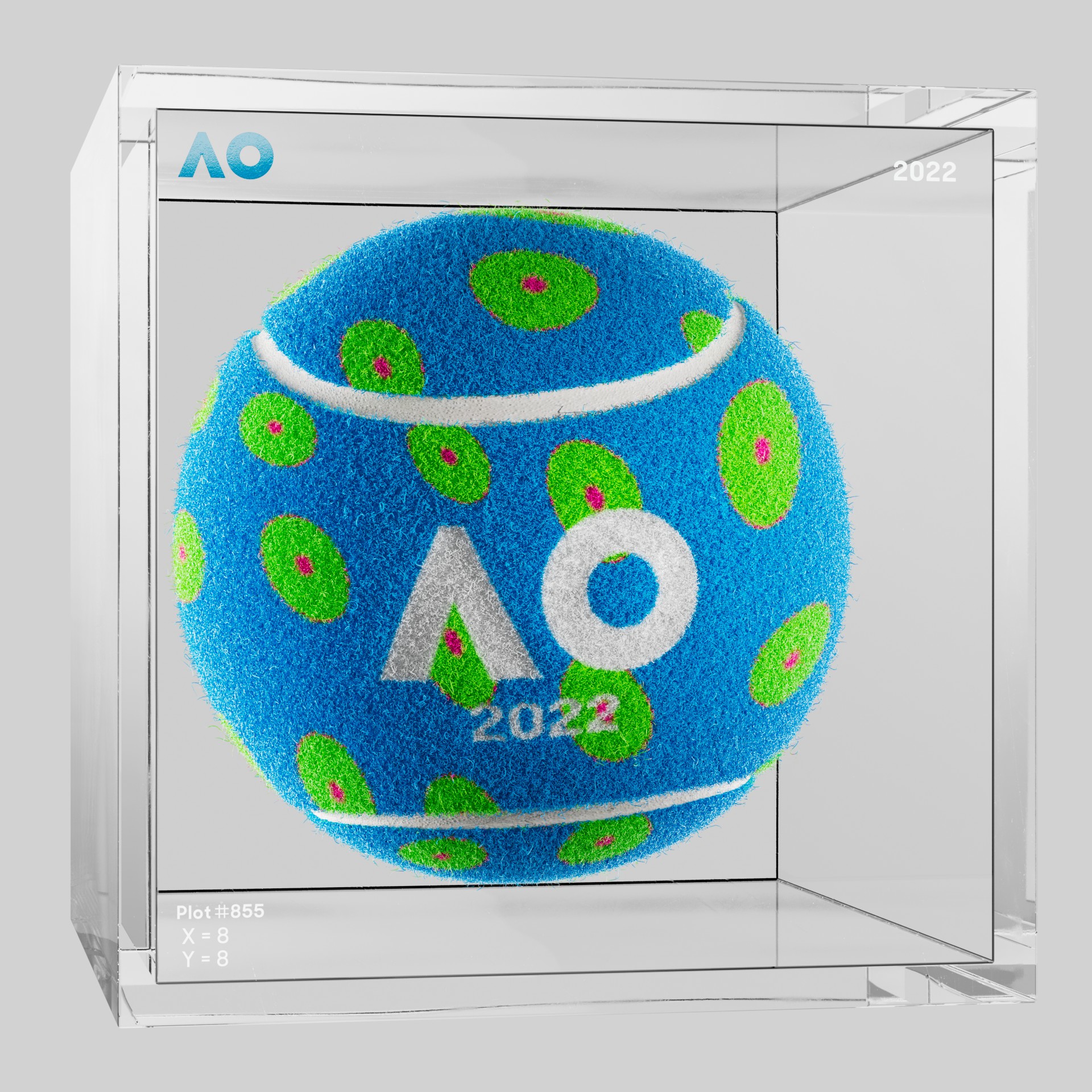 The Australian Open - The Australian Open Art Ball - AO Art Ball #3749 - NFT # 3749