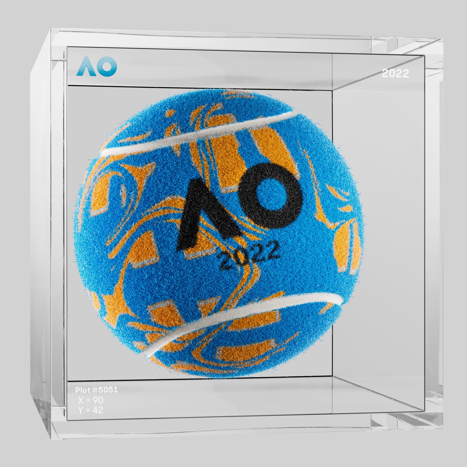 The Australian Open - The Australian Open Art Ball - AO Art Ball #375 - NFT # 375