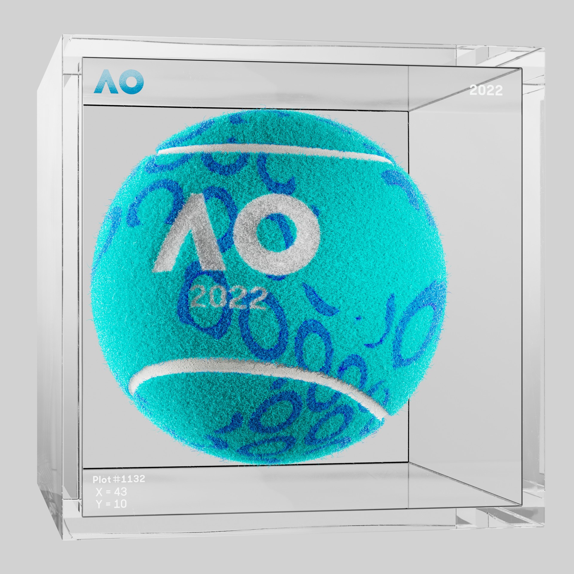 The Australian Open - The Australian Open Art Ball - AO Art Ball #3751 - NFT # 3751