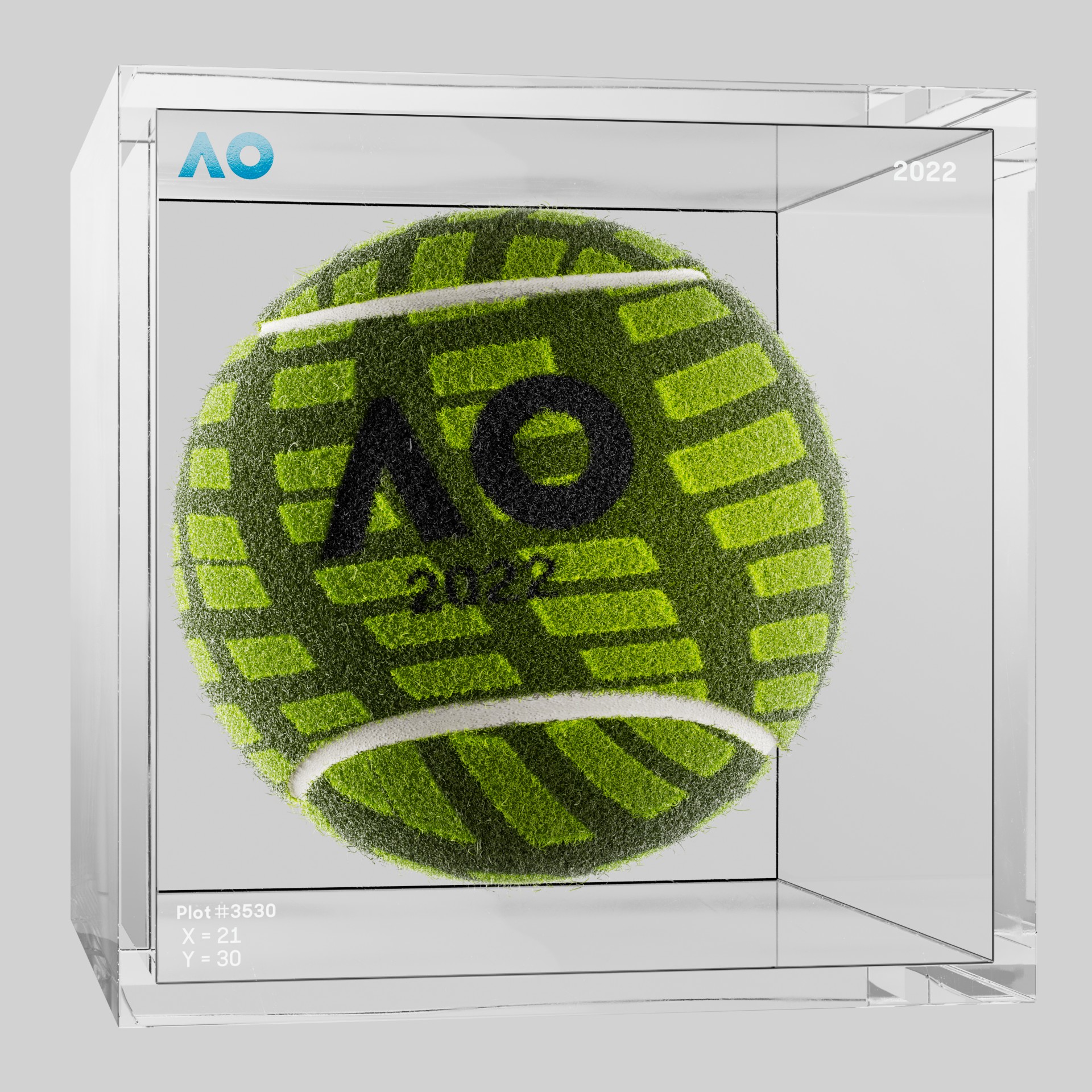 The Australian Open - The Australian Open Art Ball - AO Art Ball #3752 - NFT # 3752
