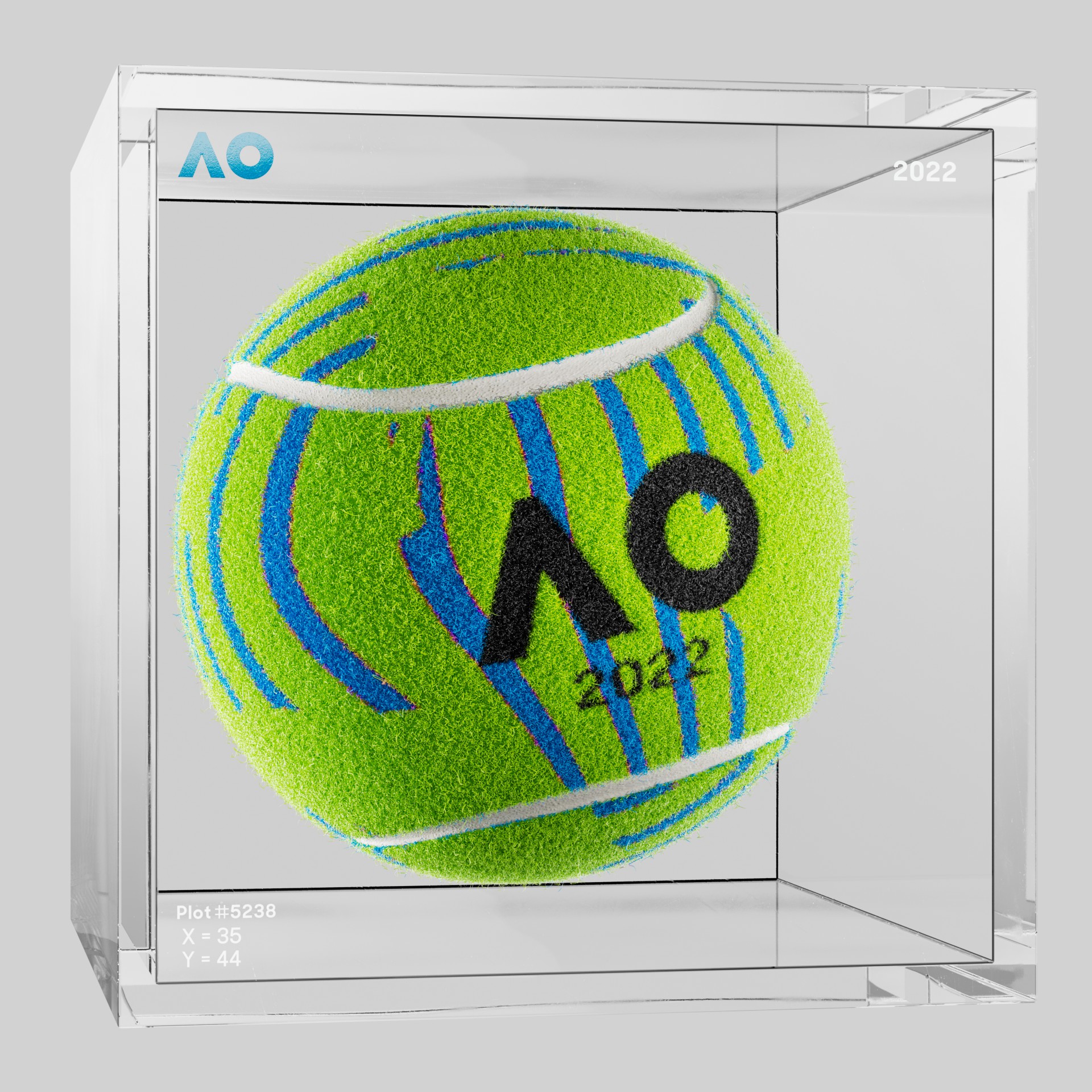 The Australian Open - The Australian Open Art Ball - AO Art Ball #3756 - NFT # 3756