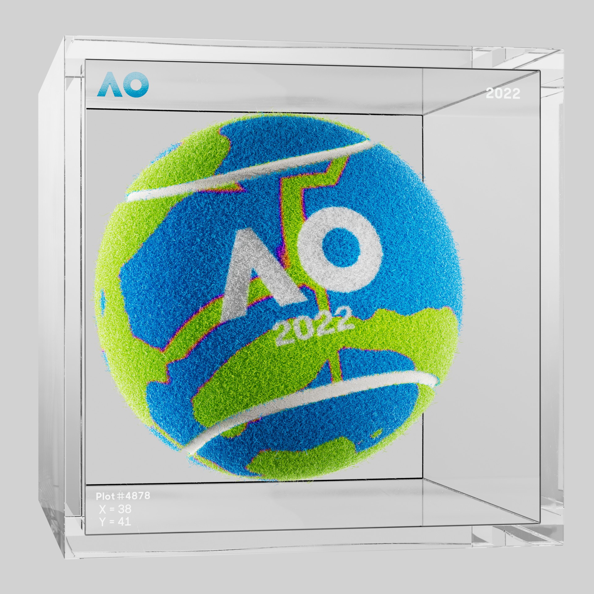 The Australian Open - The Australian Open Art Ball - AO Art Ball #3759 - NFT # 3759