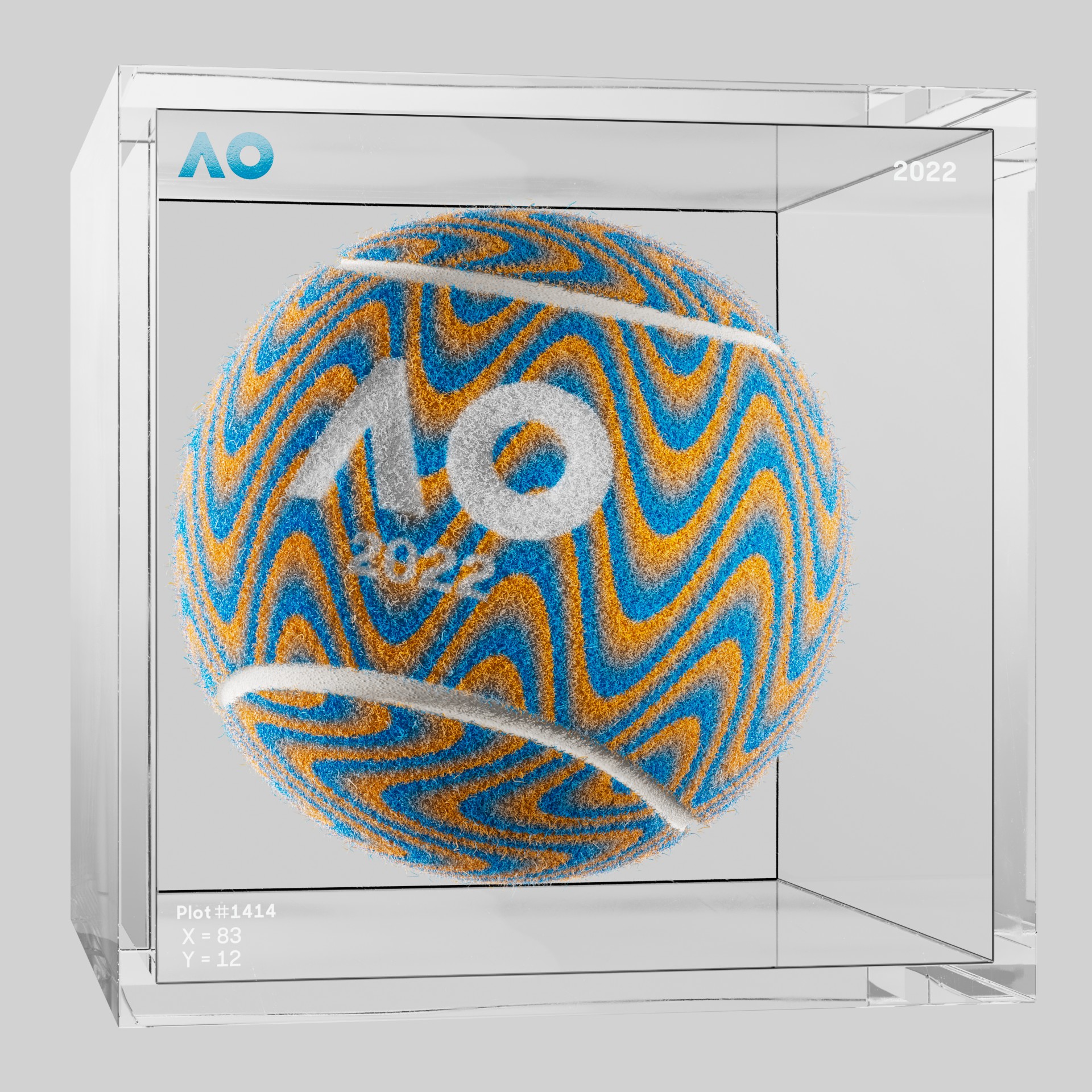 The Australian Open - The Australian Open Art Ball - AO Art Ball #376 - NFT # 376