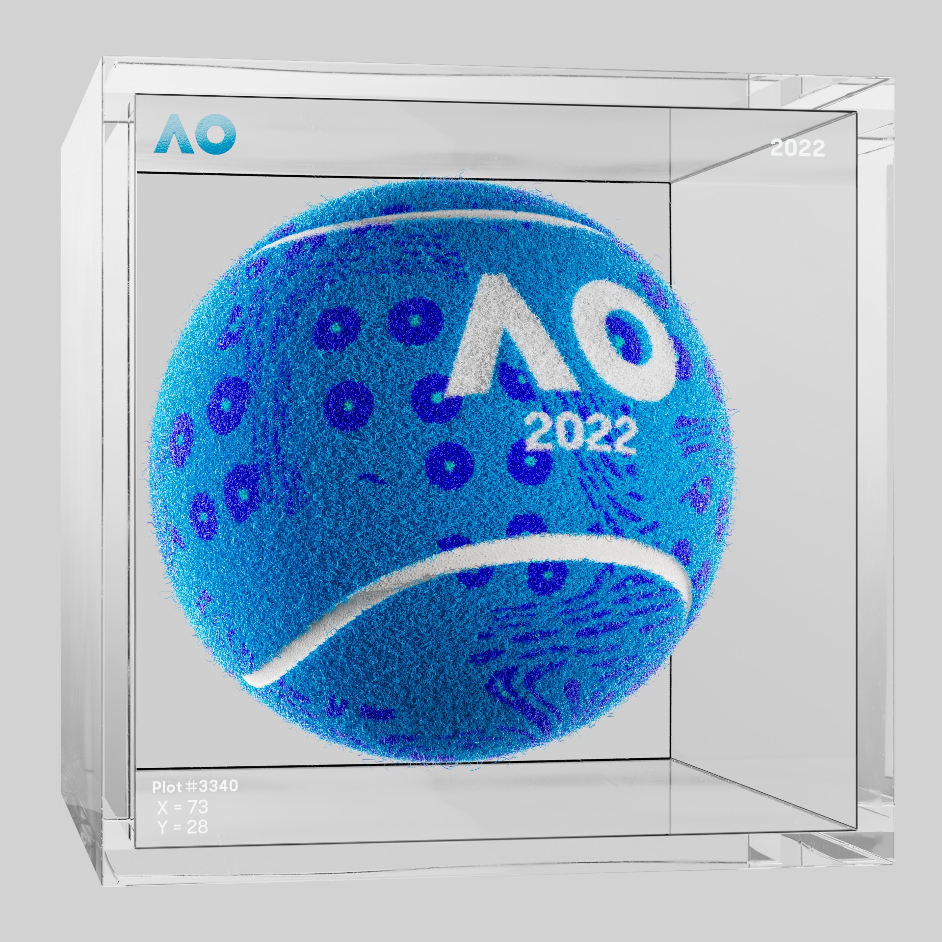 The Australian Open - The Australian Open Art Ball - AO Art Ball #3762 - NFT # 3762