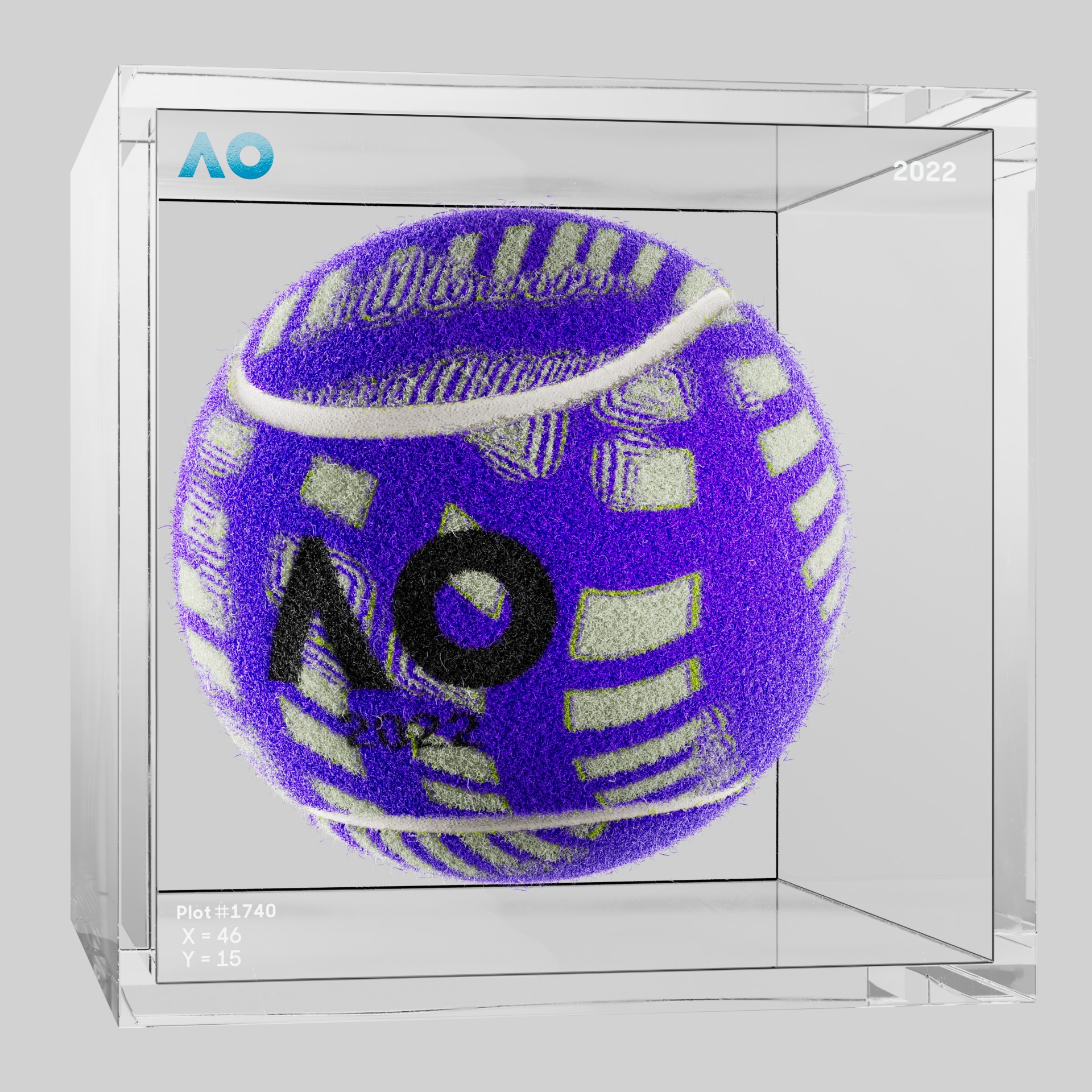 The Australian Open - The Australian Open Art Ball - AO Art Ball #3767 - NFT # 3767