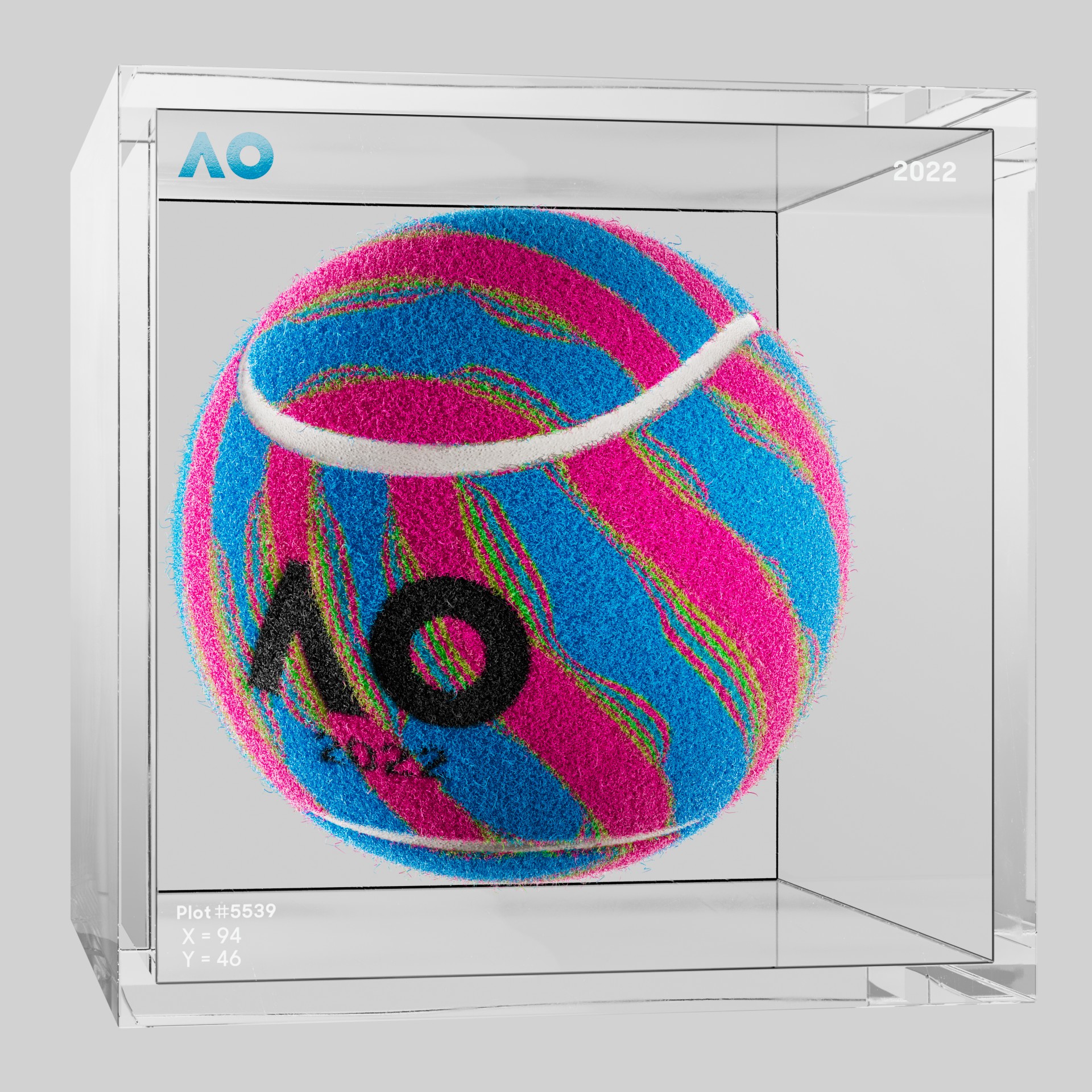 The Australian Open - The Australian Open Art Ball - AO Art Ball #3769 - NFT # 3769