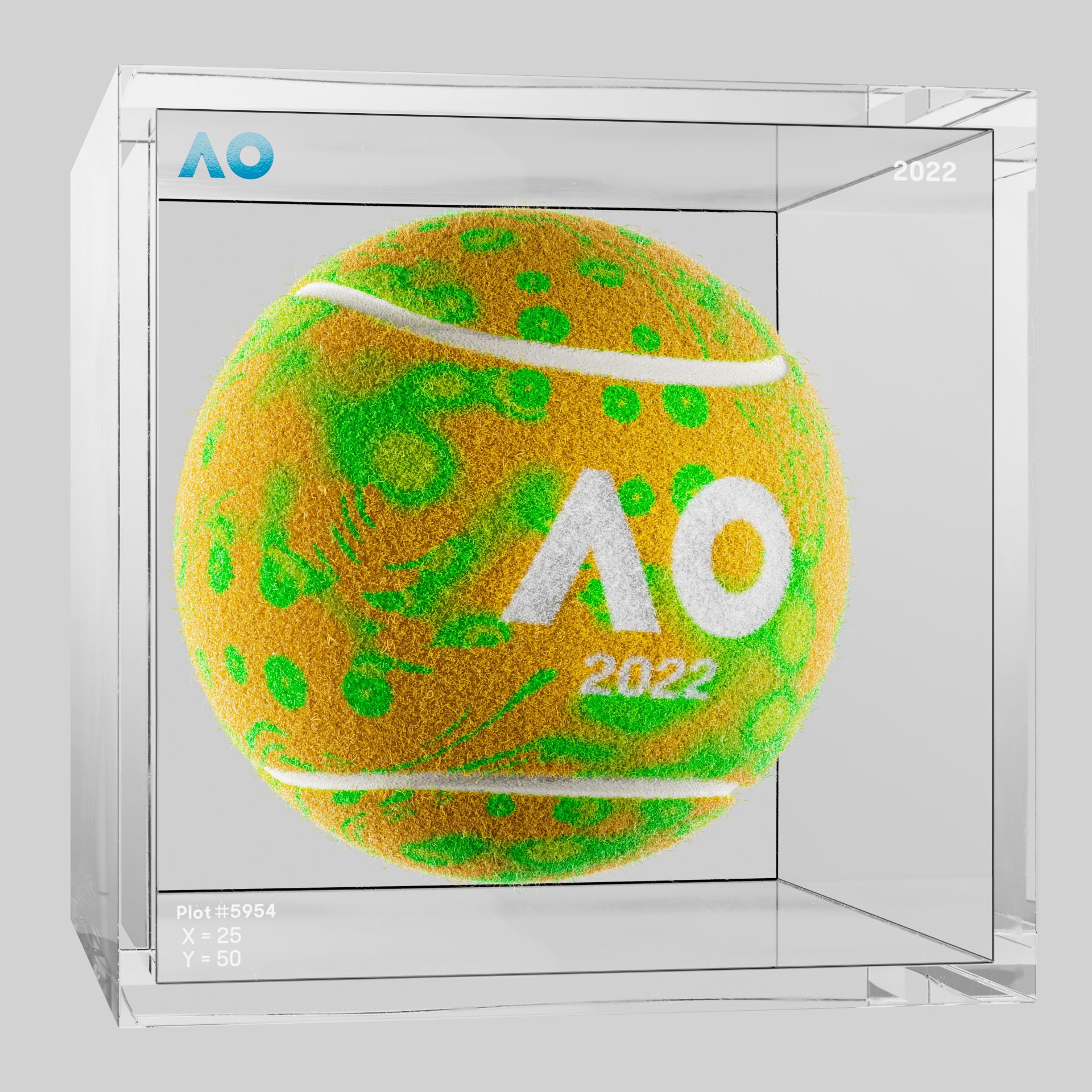 The Australian Open - The Australian Open Art Ball - AO Art Ball #377 - NFT # 377