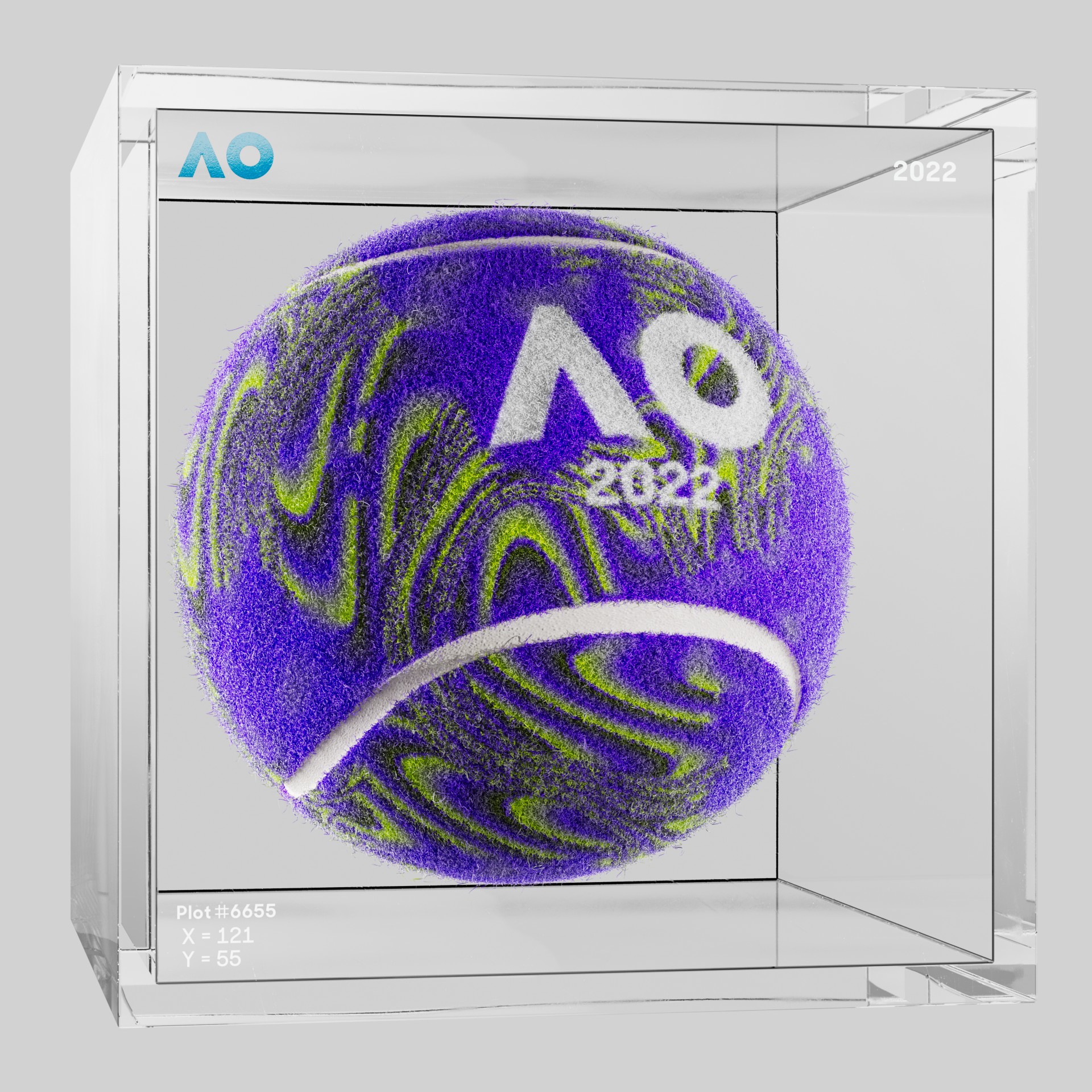 The Australian Open - The Australian Open Art Ball - AO Art Ball #3770 - NFT # 3770