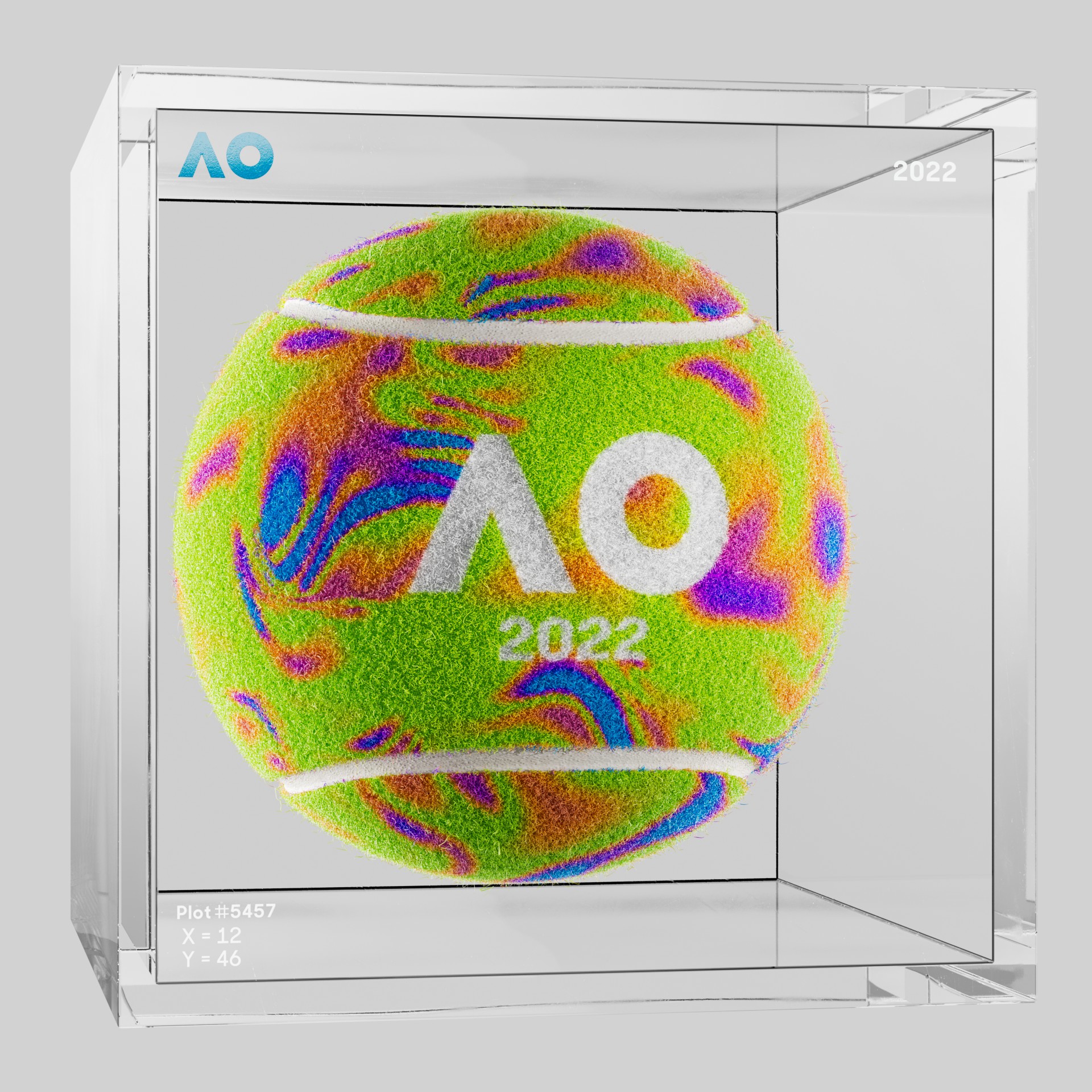 The Australian Open - The Australian Open Art Ball - AO Art Ball #3771 - NFT # 3771